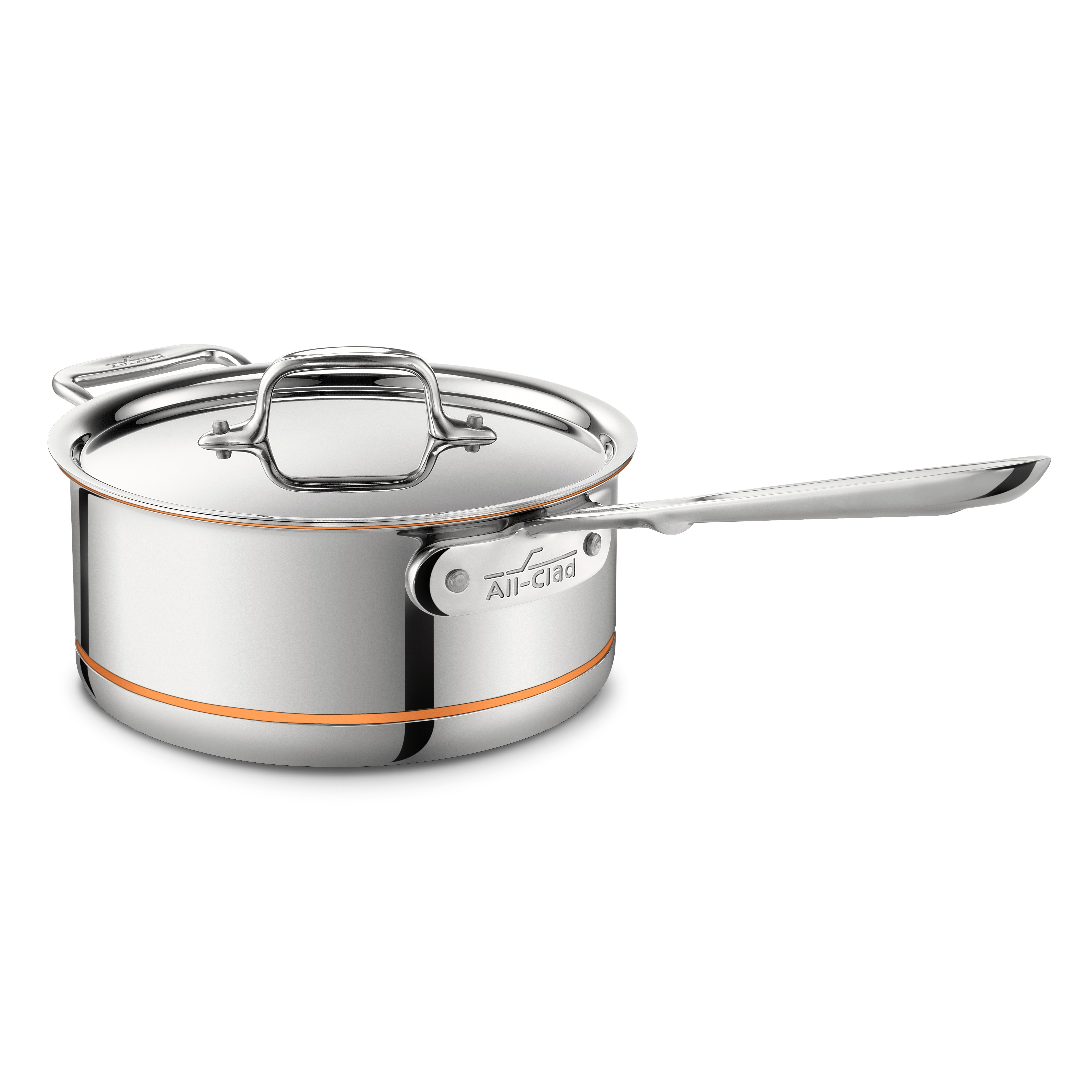 AllClad Copper Core Saucepan with Lid & Reviews Wayfair