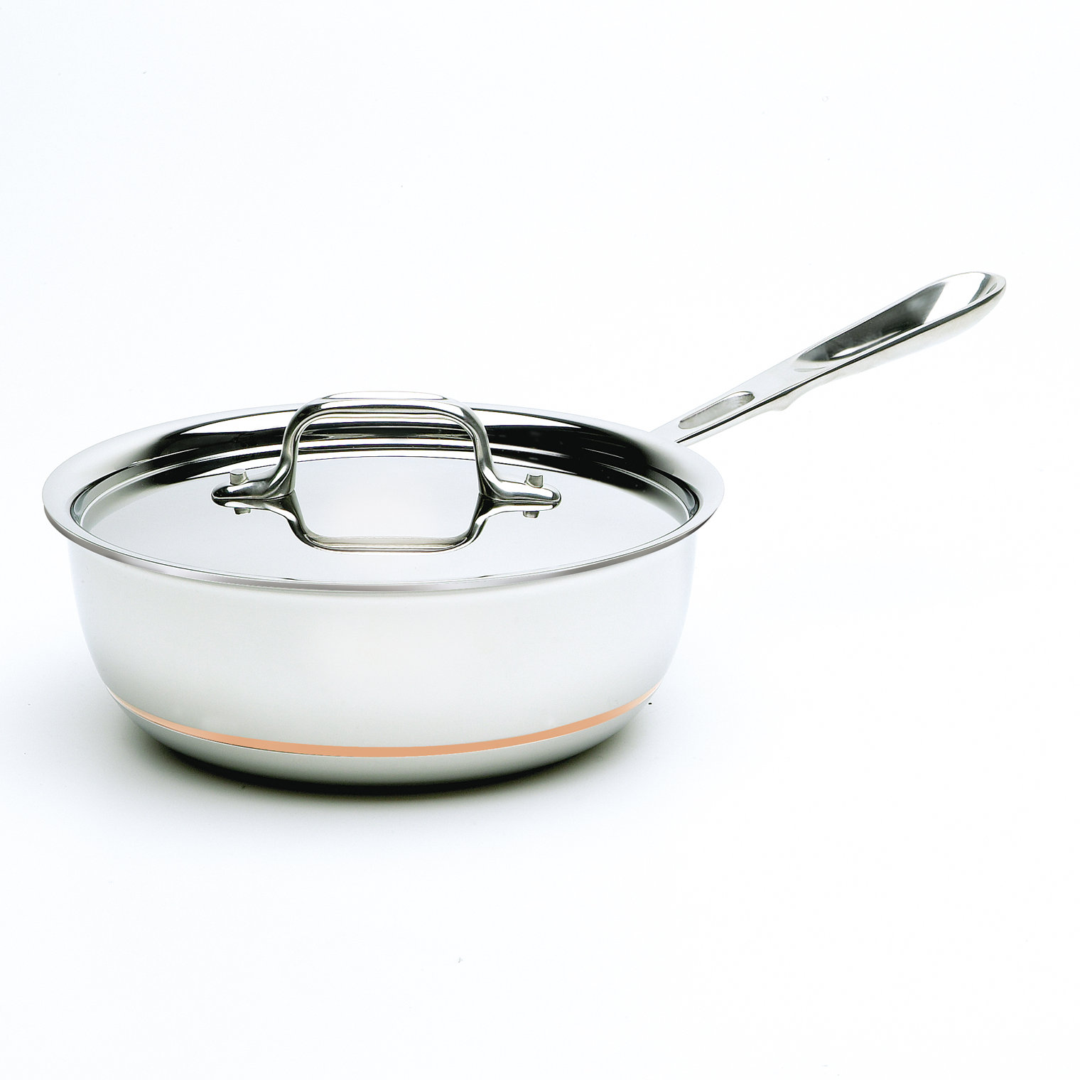AllClad Copper Core 2qt. Saucier with Lid & Reviews Wayfair