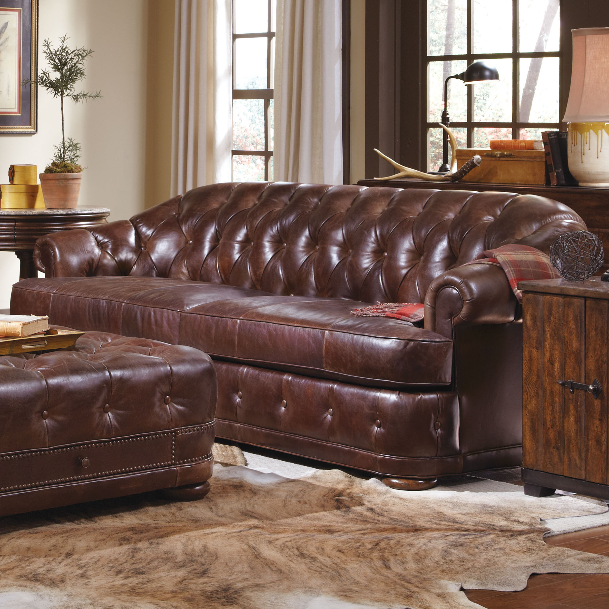 A.R.T. Kennedy Chesterfield Leather Sofa & Reviews Wayfair