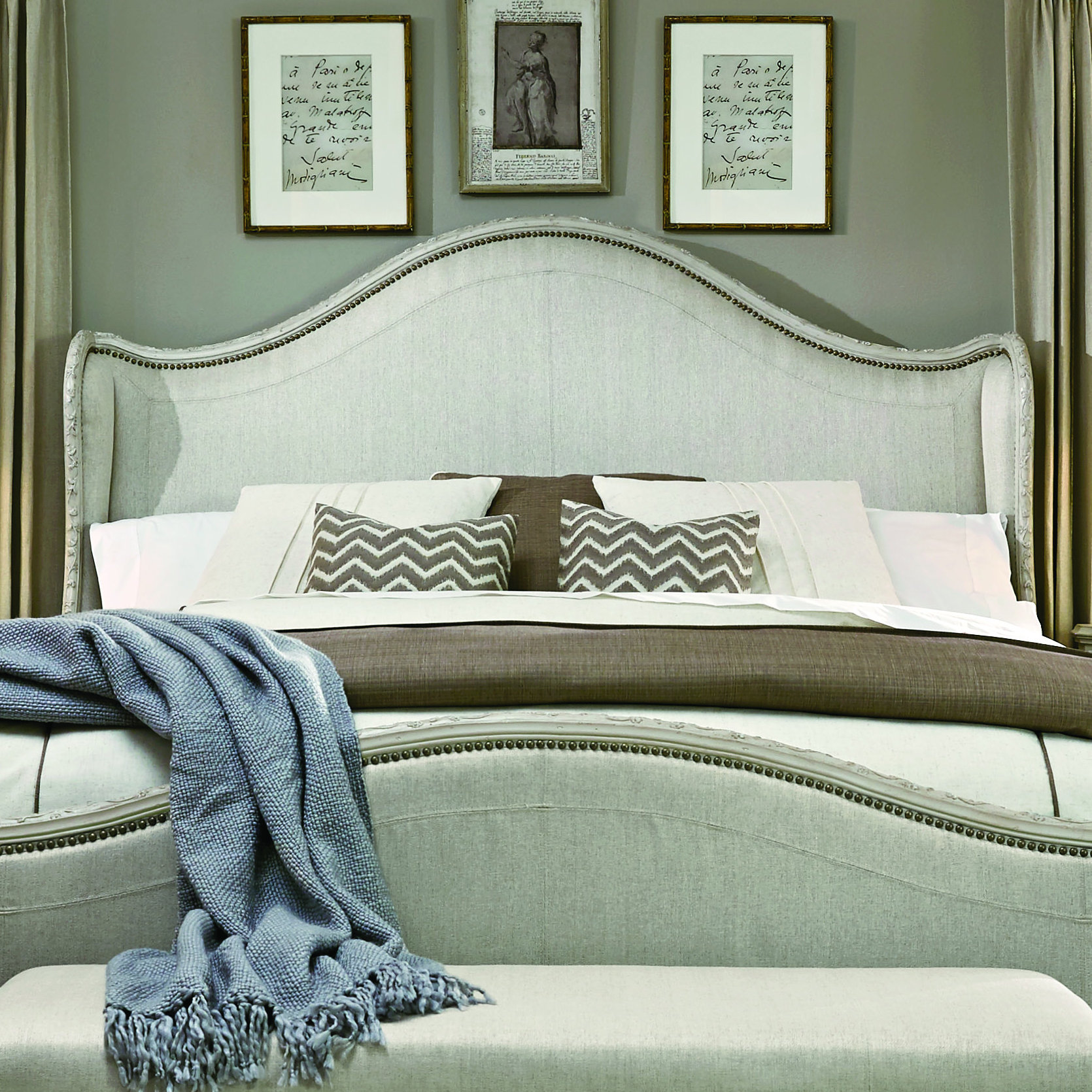 A.R.T. Chateaux Upholstered Wingback Headboard & Reviews Wayfair.ca