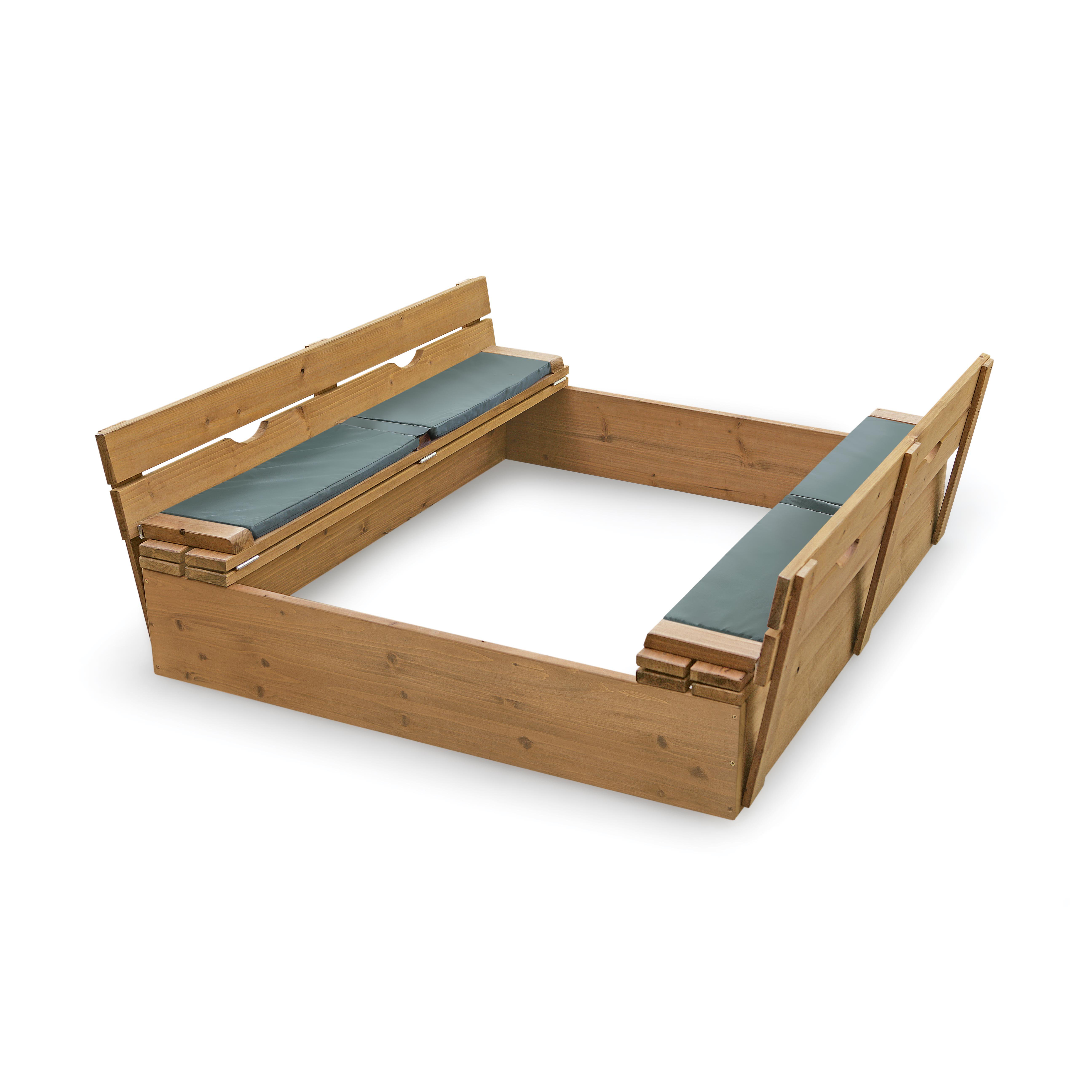 Badger Basket Deluxe Convertible Cedar 4' ft. Square Sandbox with Cover