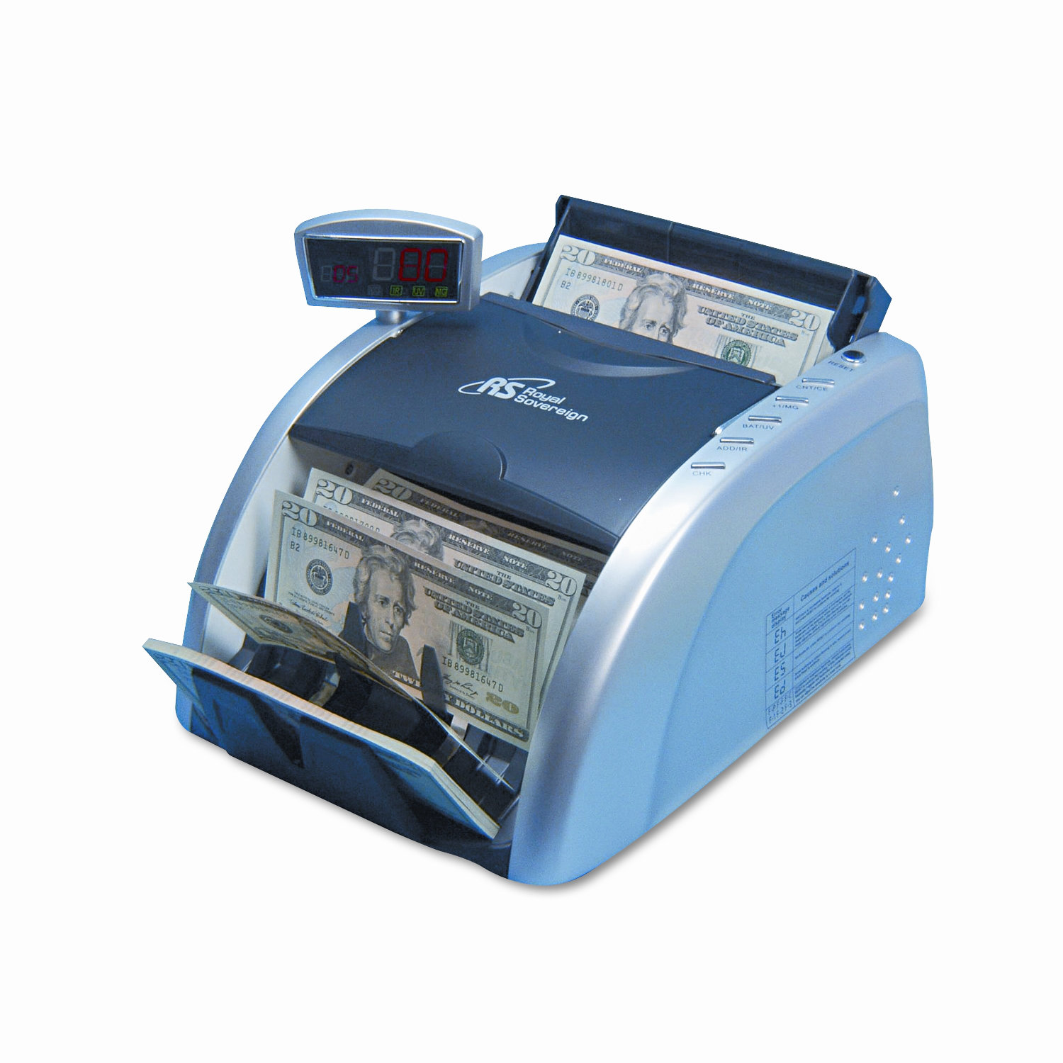 Royal Sovereign International Electric Bill Counter with Counterfeit Detection,1000 Bills/Min