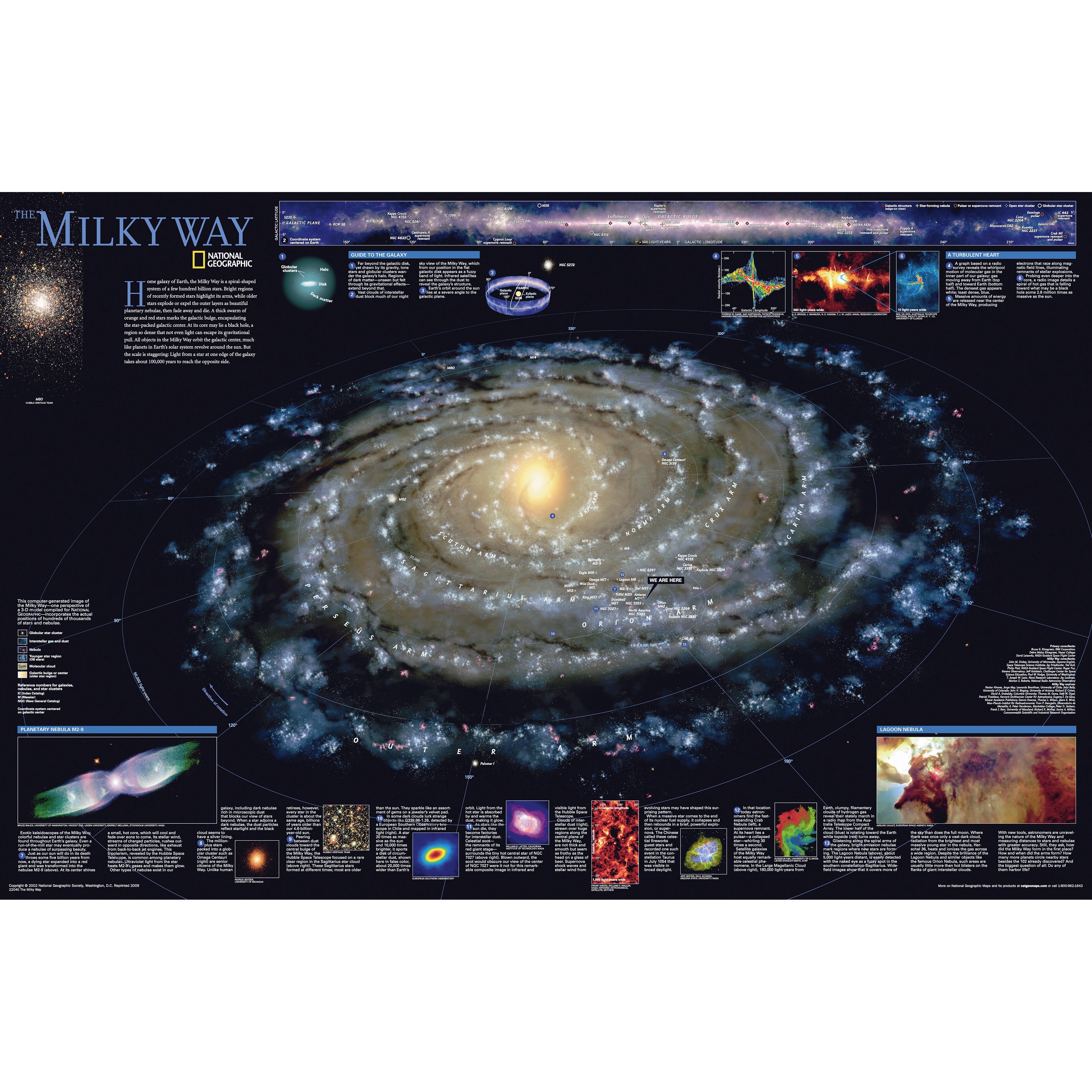 National Geographic Maps The Milky Way Poster Map & Reviews | Wayfair