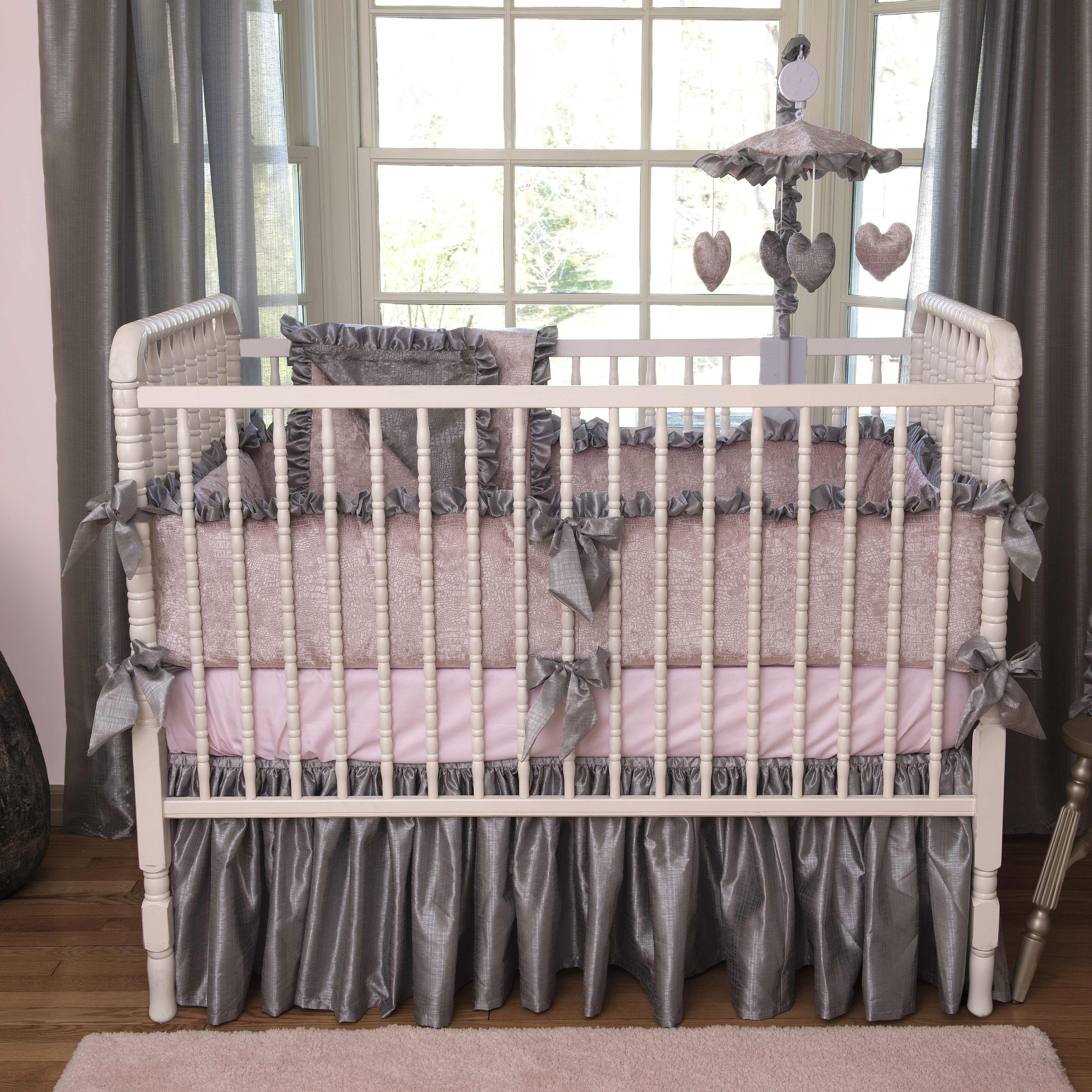 Bebe Chic Charlotte 4 Piece Crib Bedding Set Wayfair.ca