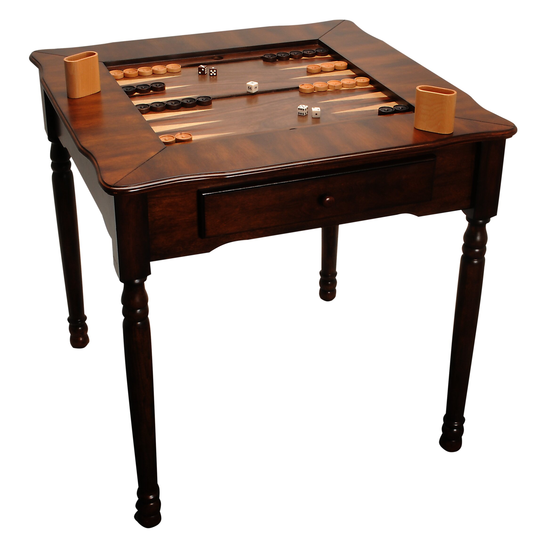 Wood Expressions Elegant Chess, Checkers and Backgammon Table & Reviews