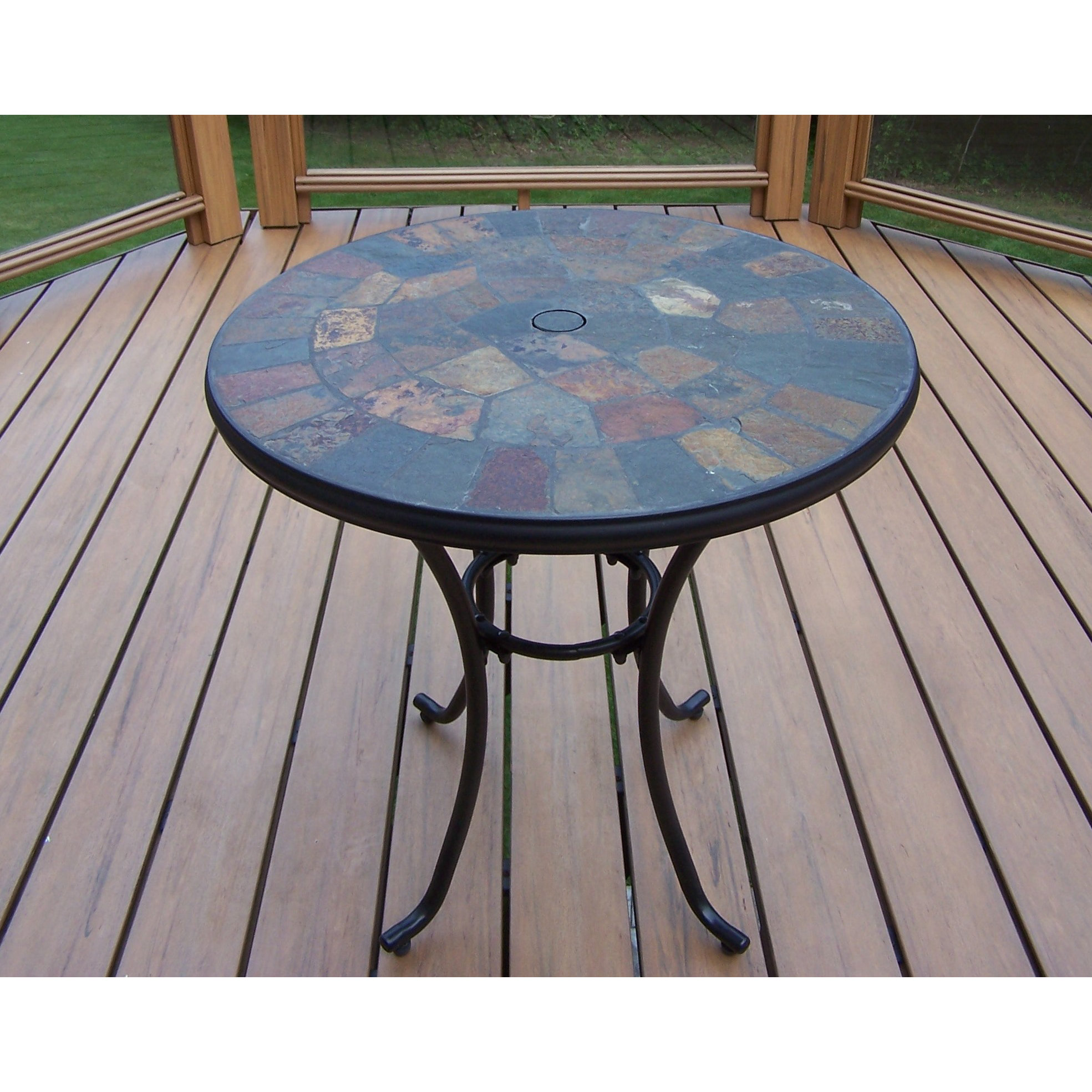 Oakland Living Stone Art Bistro Table & Reviews | Wayfair