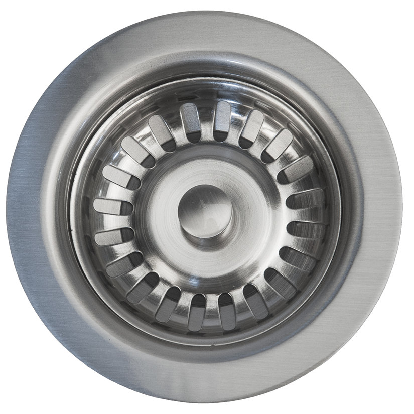 Premier Copper Products Prep Bar Basket Strainer Flange 3" Grid Kitchen Sink Drain & Reviews