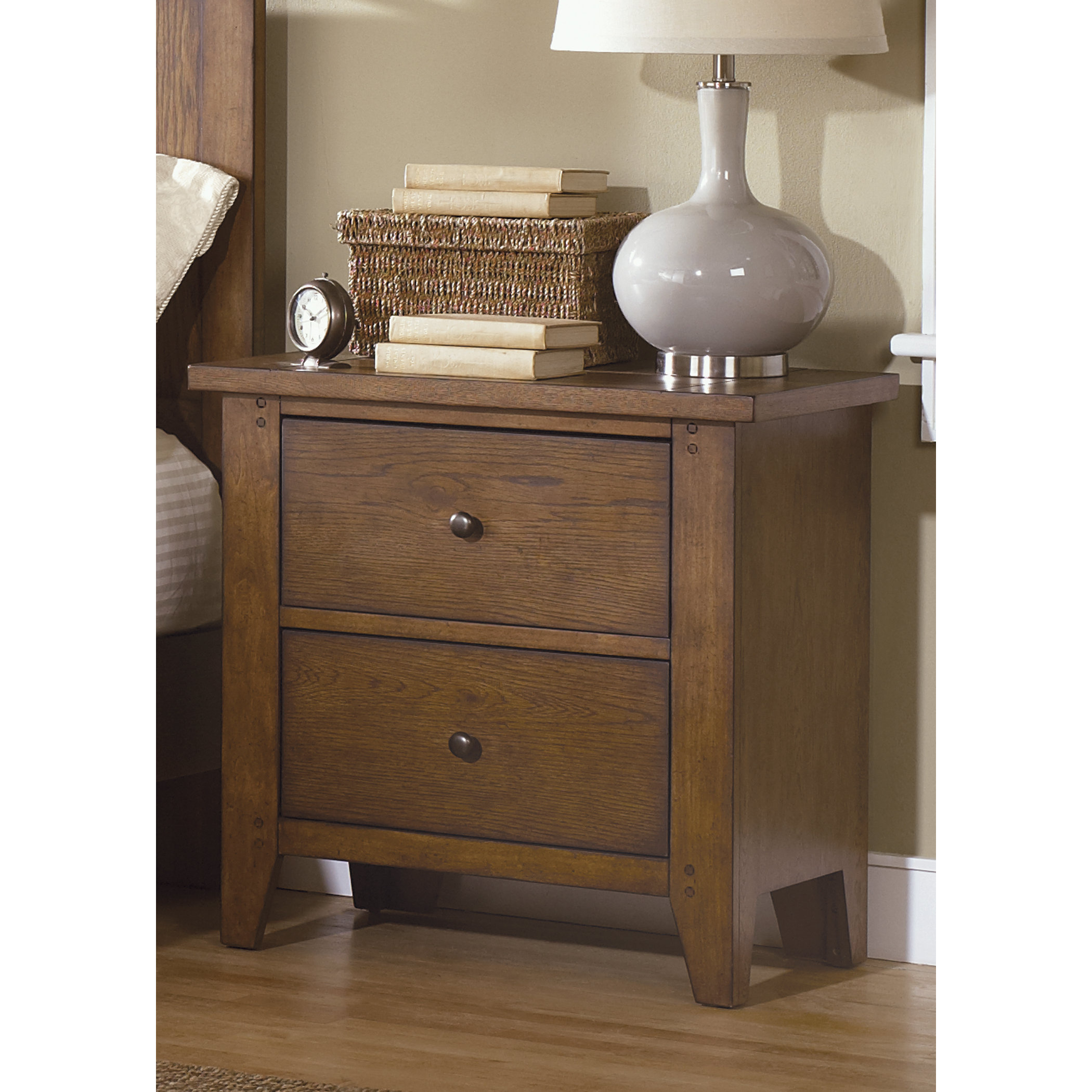 Liberty Furniture Hearthstone 2 Drawer Nightstand & Reviews Wayfair