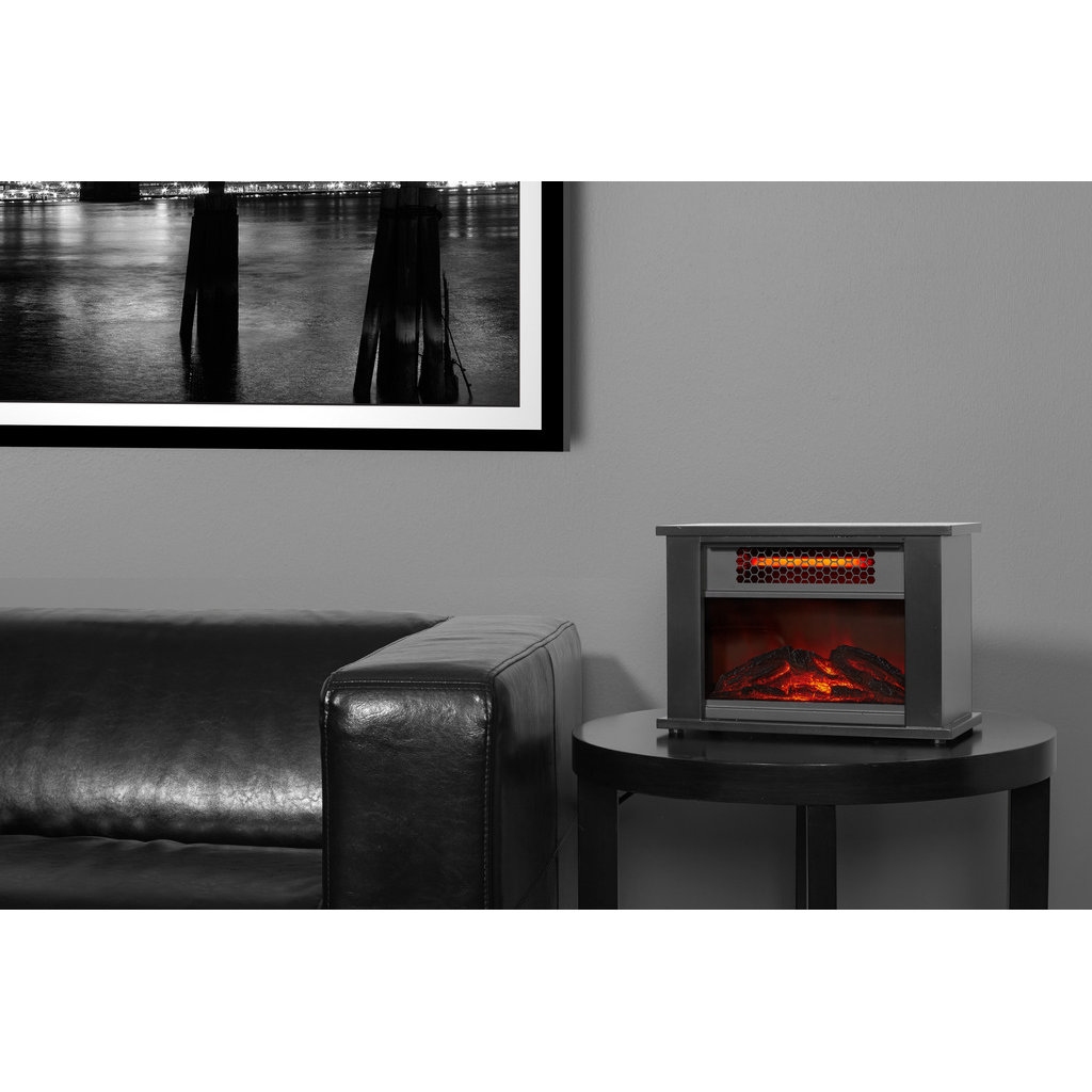 Lifesmart Lifezone 750 Watts Table Top Infrared Heater with Fireplace