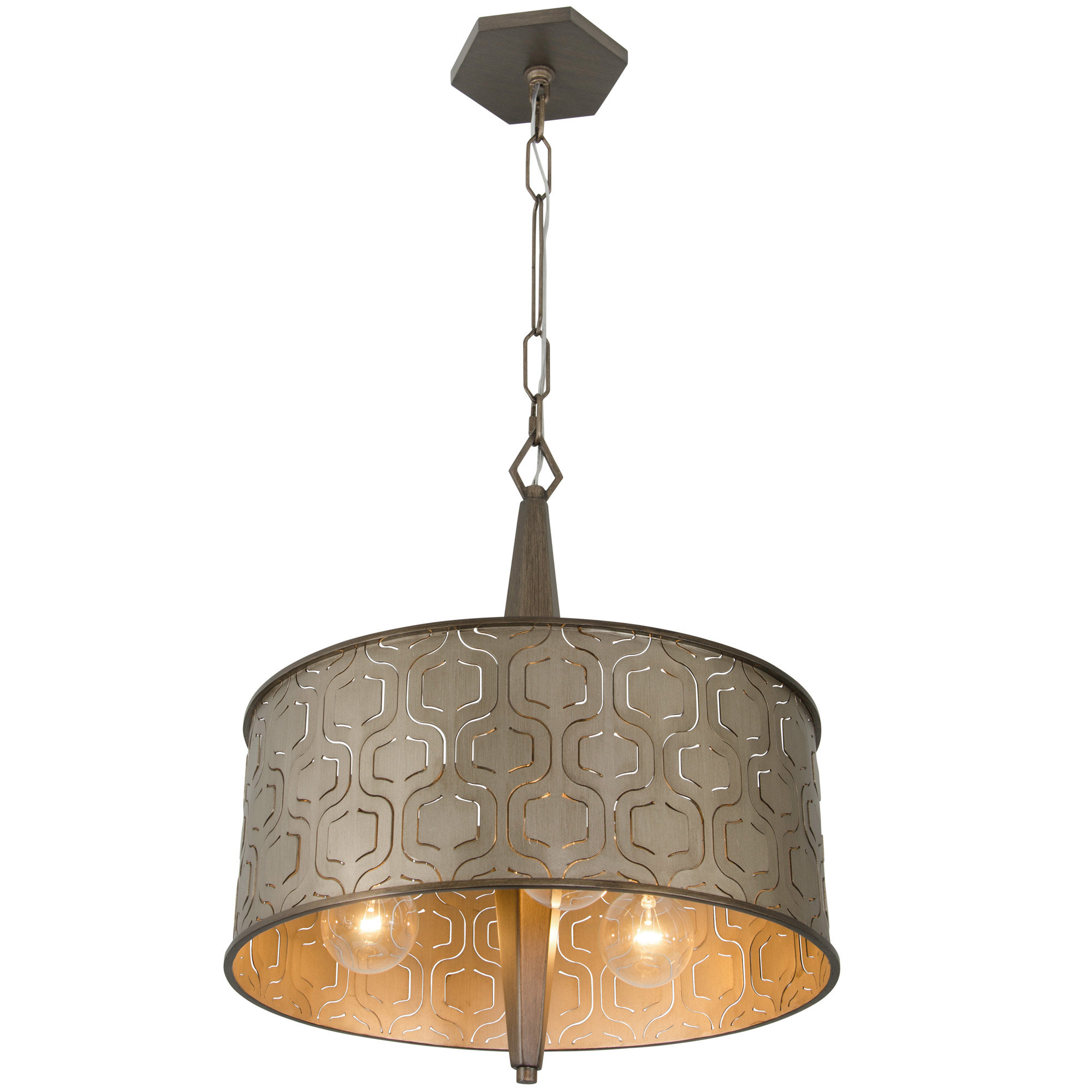 Varaluz Iconic 3 Light Drum Pendant & Reviews Wayfair