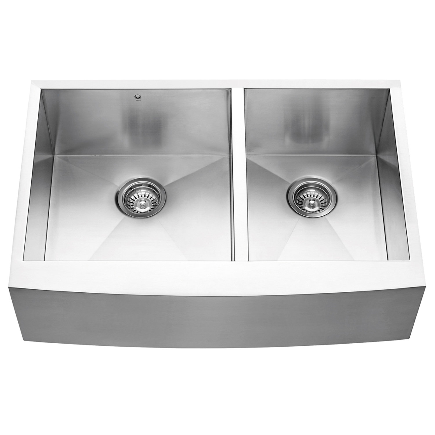 ... Double Bowl 16 Gauge Stainless Steel Kitchen Sink & Reviews Wayfair