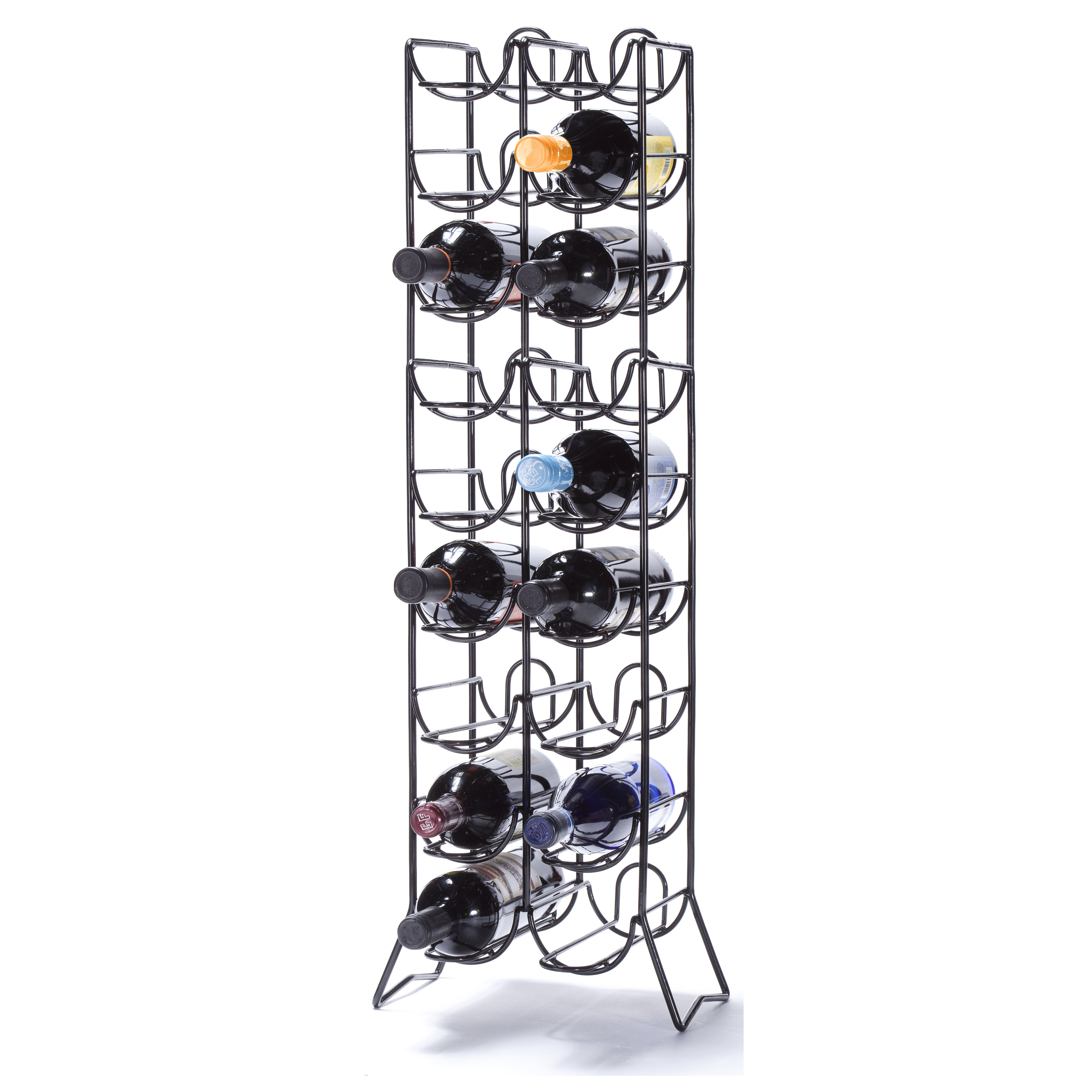 Red Barrel Studio Rooftop 18 Bottle Floor Wine Rack & Reviews Wayfair