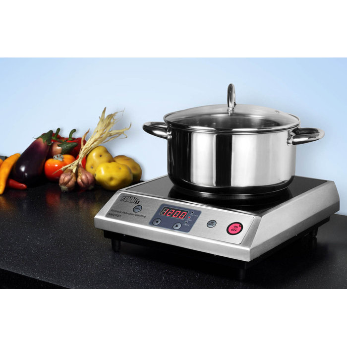 Summit Appliance 12.63" Electric Induction Cooktop with 1 Burner