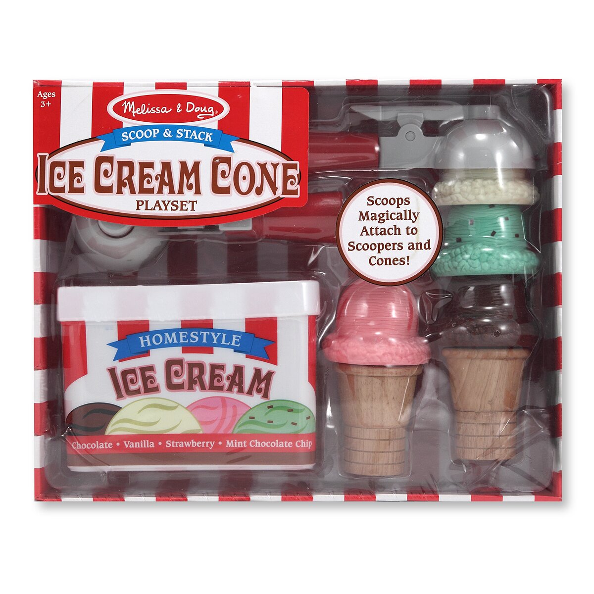 Melissa And Doug Scoop And Stack Ice Cream Cone Set And Reviews Wayfair