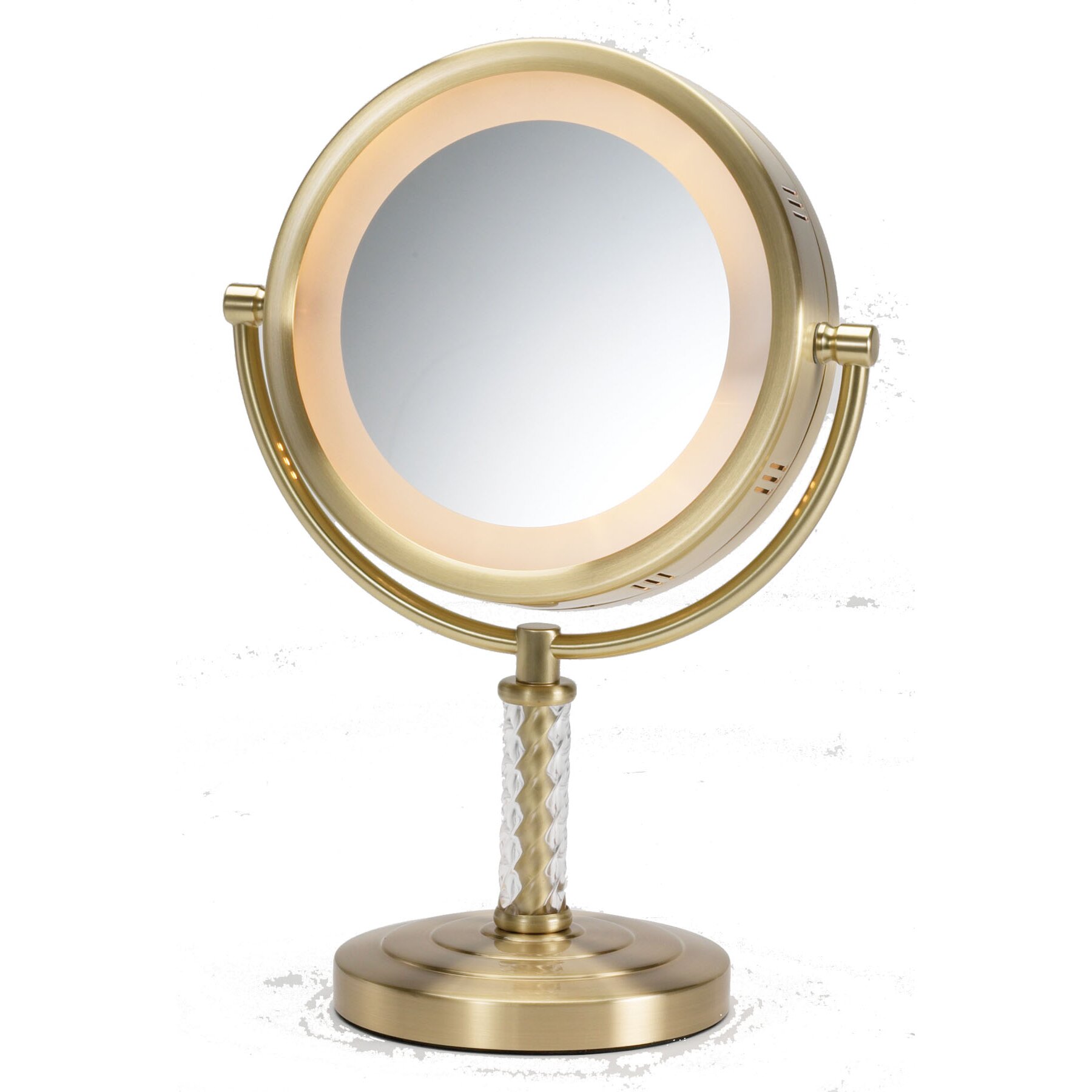 Jerdon Dual Sided Halo Lighted Vanity Mirror & Reviews ...