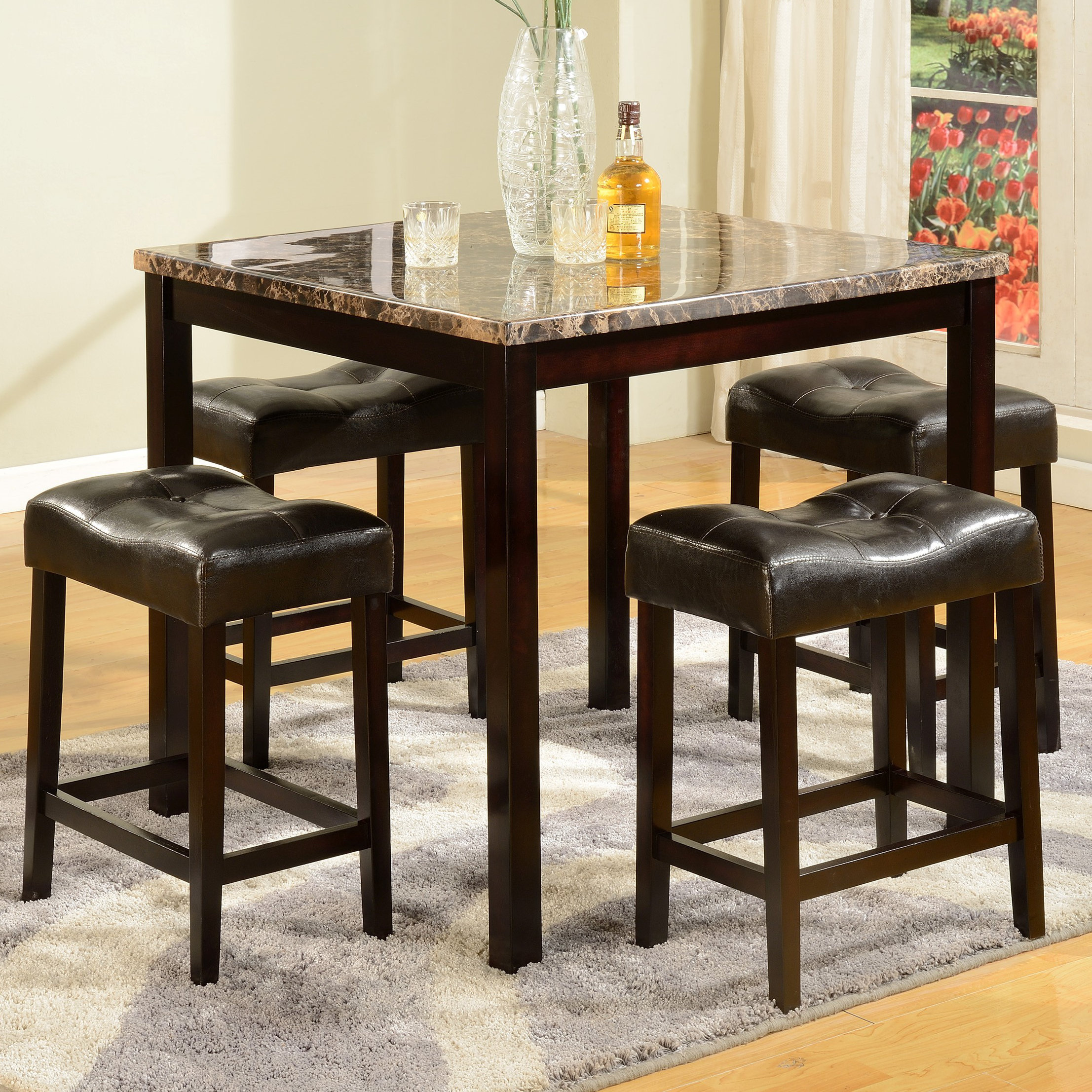 American Furniture Classics 5 Piece Counter Height Pub Table Set