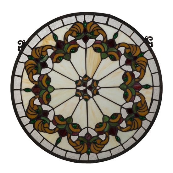 Meyda Tiffany Middleton Medallion Stained Glass Window & Reviews | Wayfair