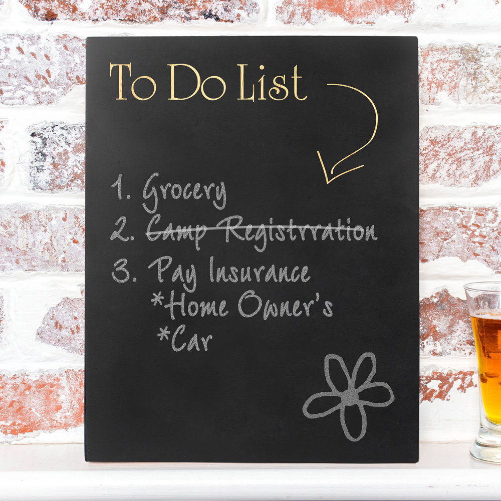 Cathys Concepts To Do List Sign Chalkboard & Reviews Wayfair