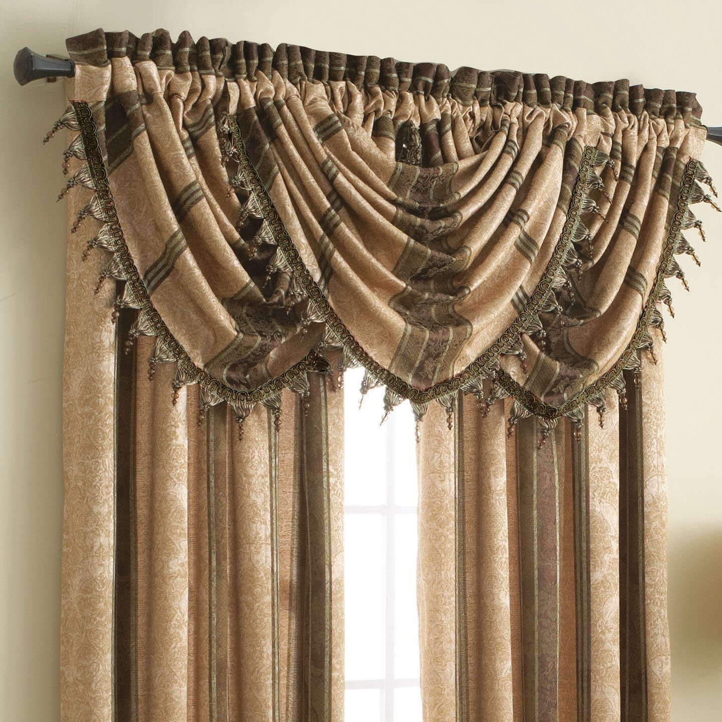 Croscill Marquis 24 Curtain Valance Reviews Wayfair Ca   Croscill Home Fashions Marquis 24 Curtain Valance 