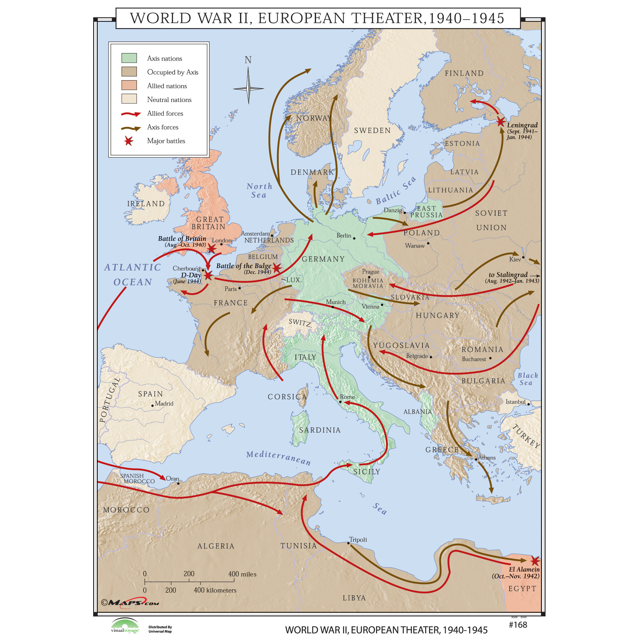 World War Ii European Map