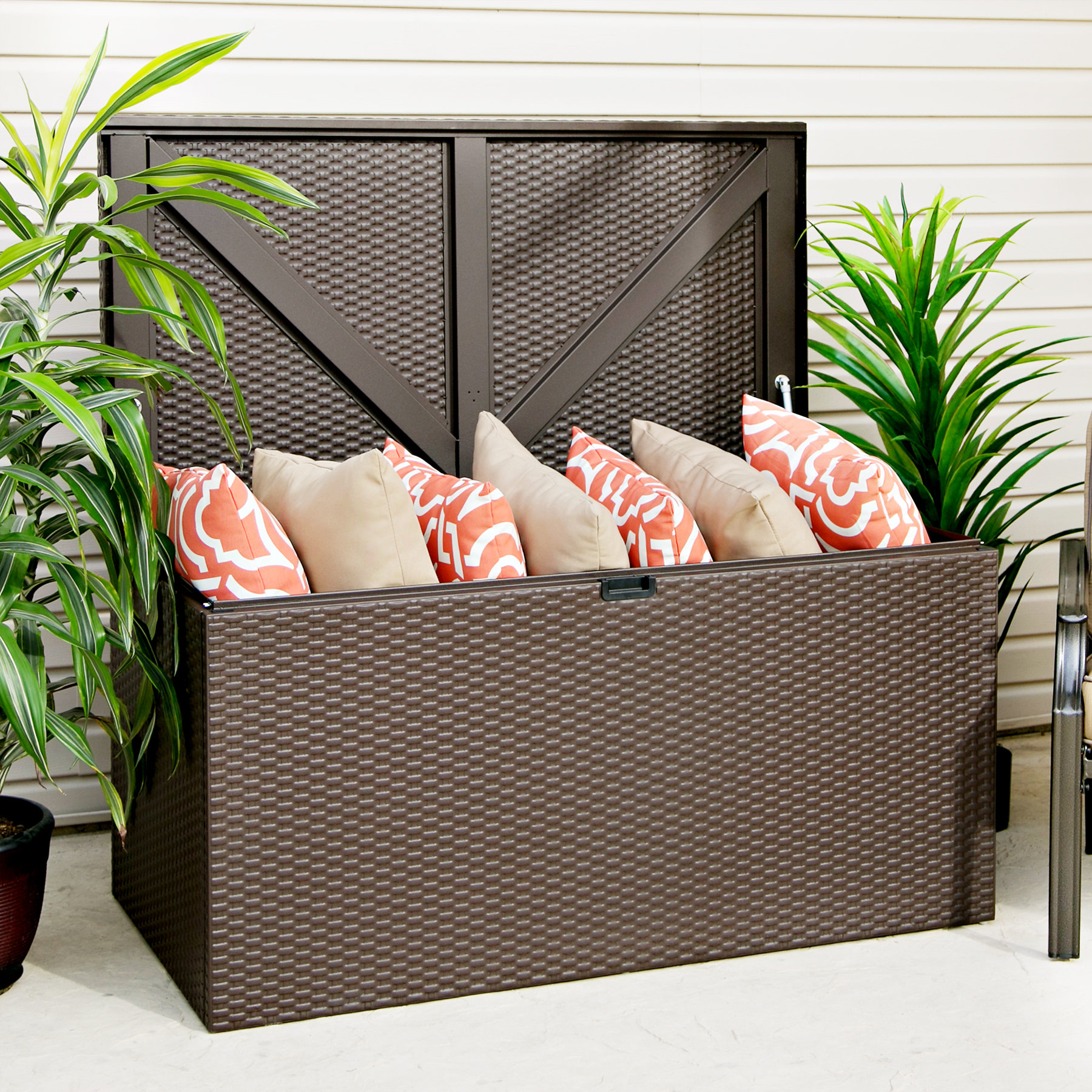 Arrow Designer Series 116 Gallon Steel Deck Box & Reviews Wayfair