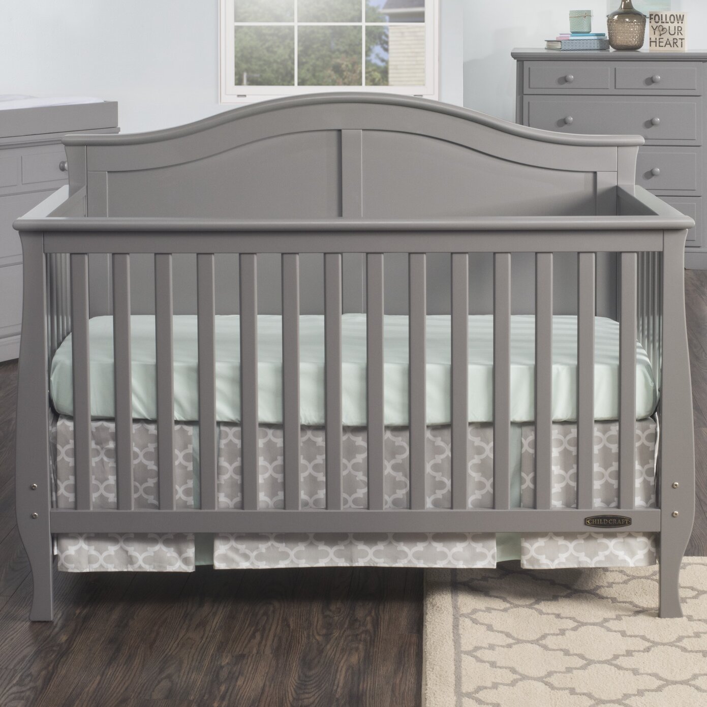 Child Craft Camden 4-in-1 Convertible Crib & Reviews | Wayfair