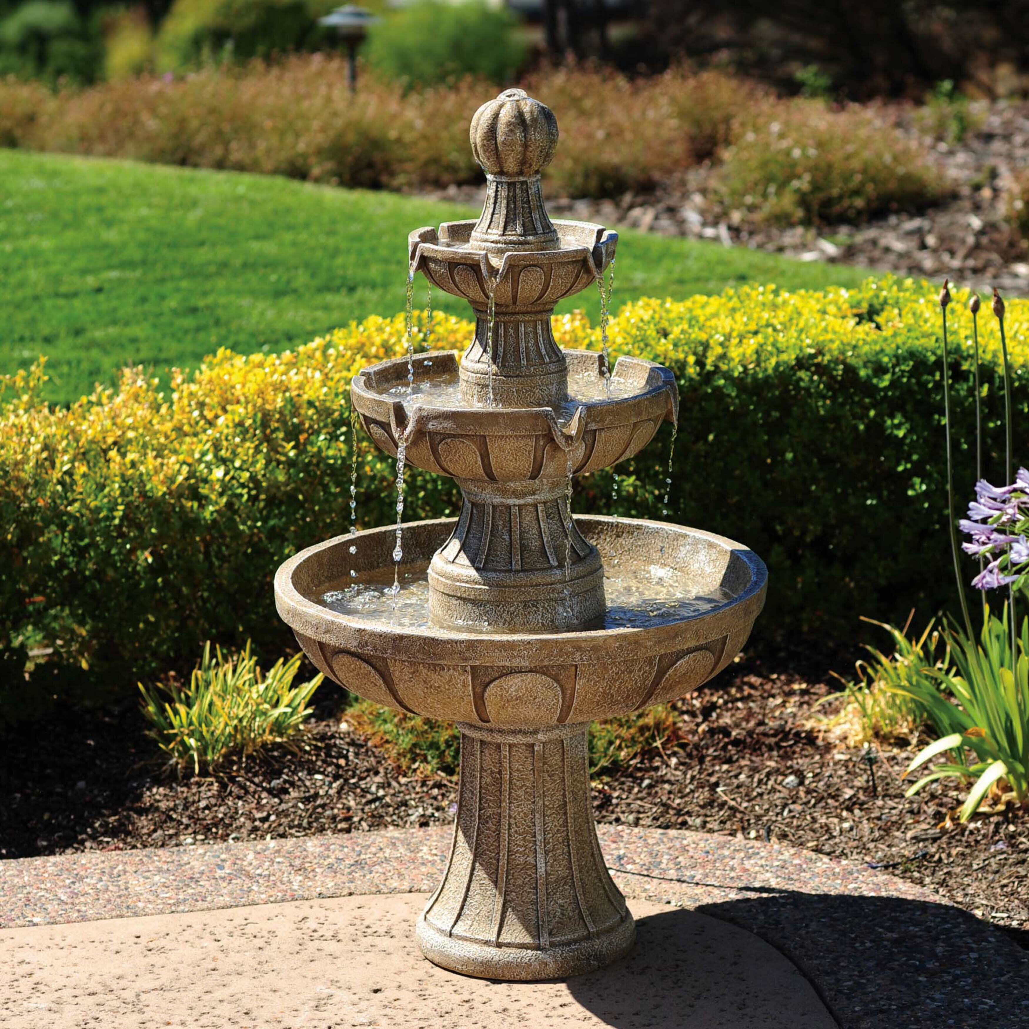 Bond Napa Valley Fiberglass 3 Tiered Fountain & Reviews | Wayfair