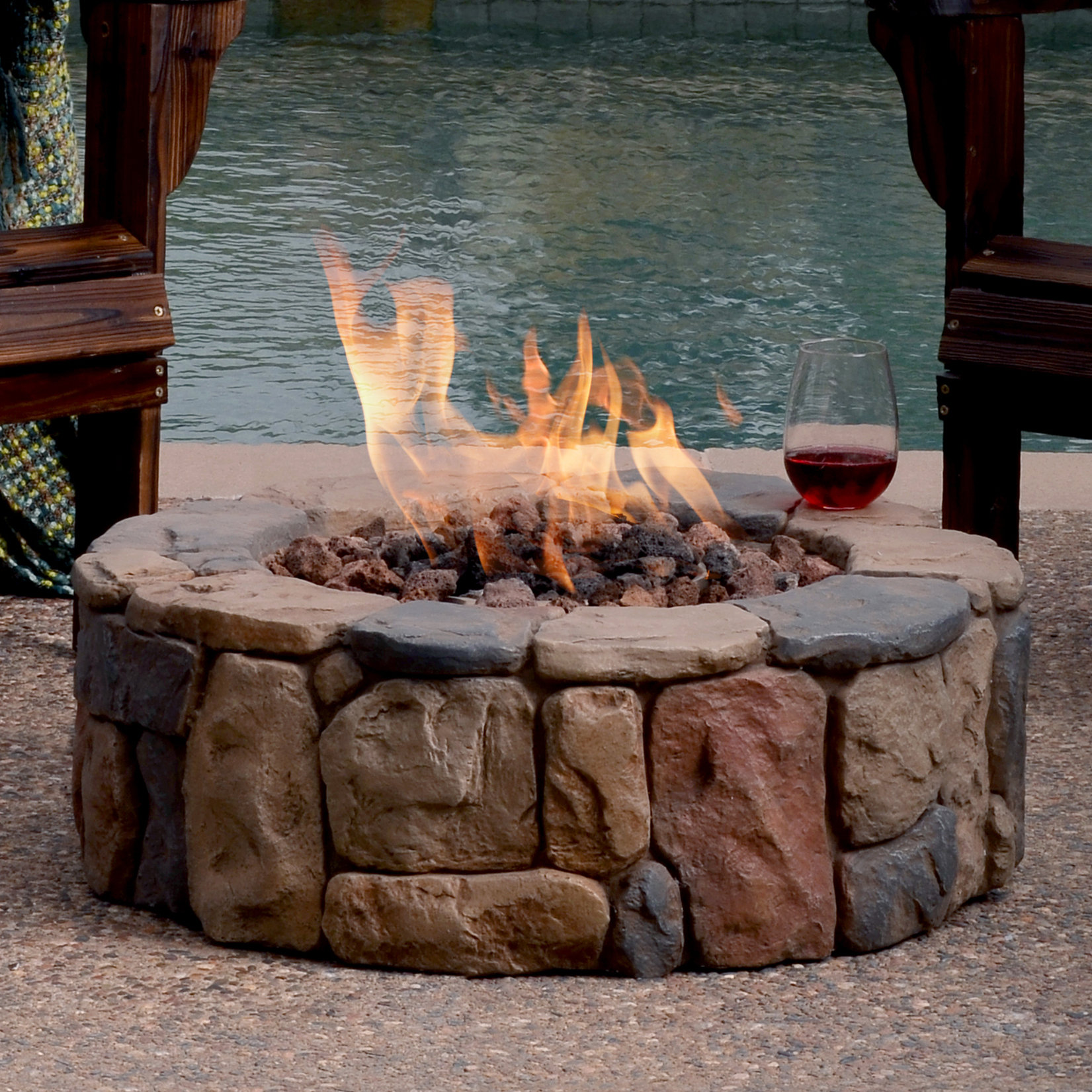 Bond Petra Envirostone Propane Gas Fire Pit & Reviews Wayfair