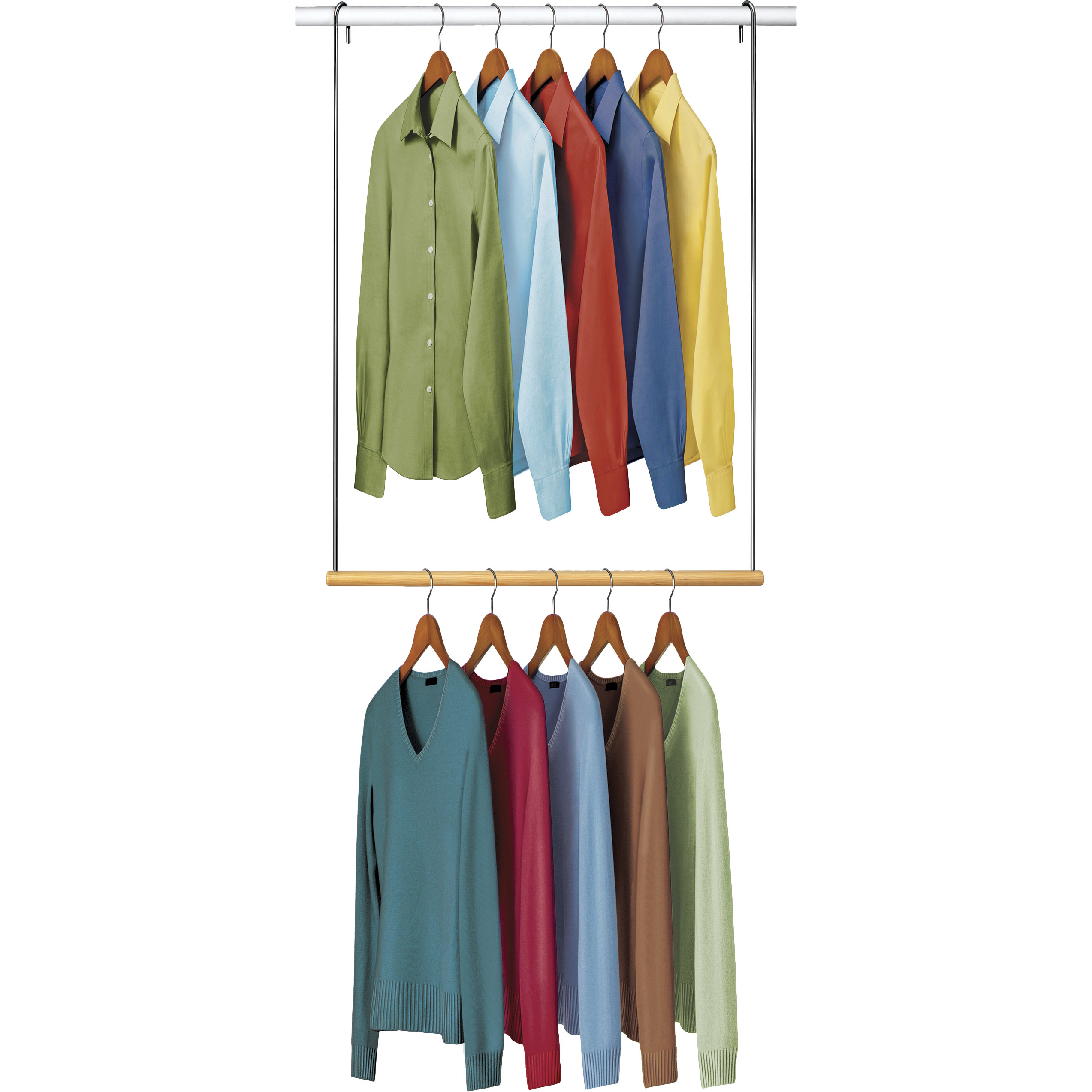 Lynk Closet 2Tier Hanging Organizer & Reviews Wayfair