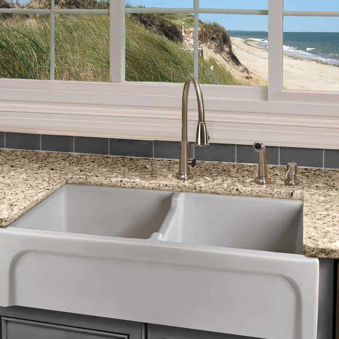 Nantucket Sinks Fireclay 39.5" x 18" Farmhouse Apron Sink Chatham Wayfair