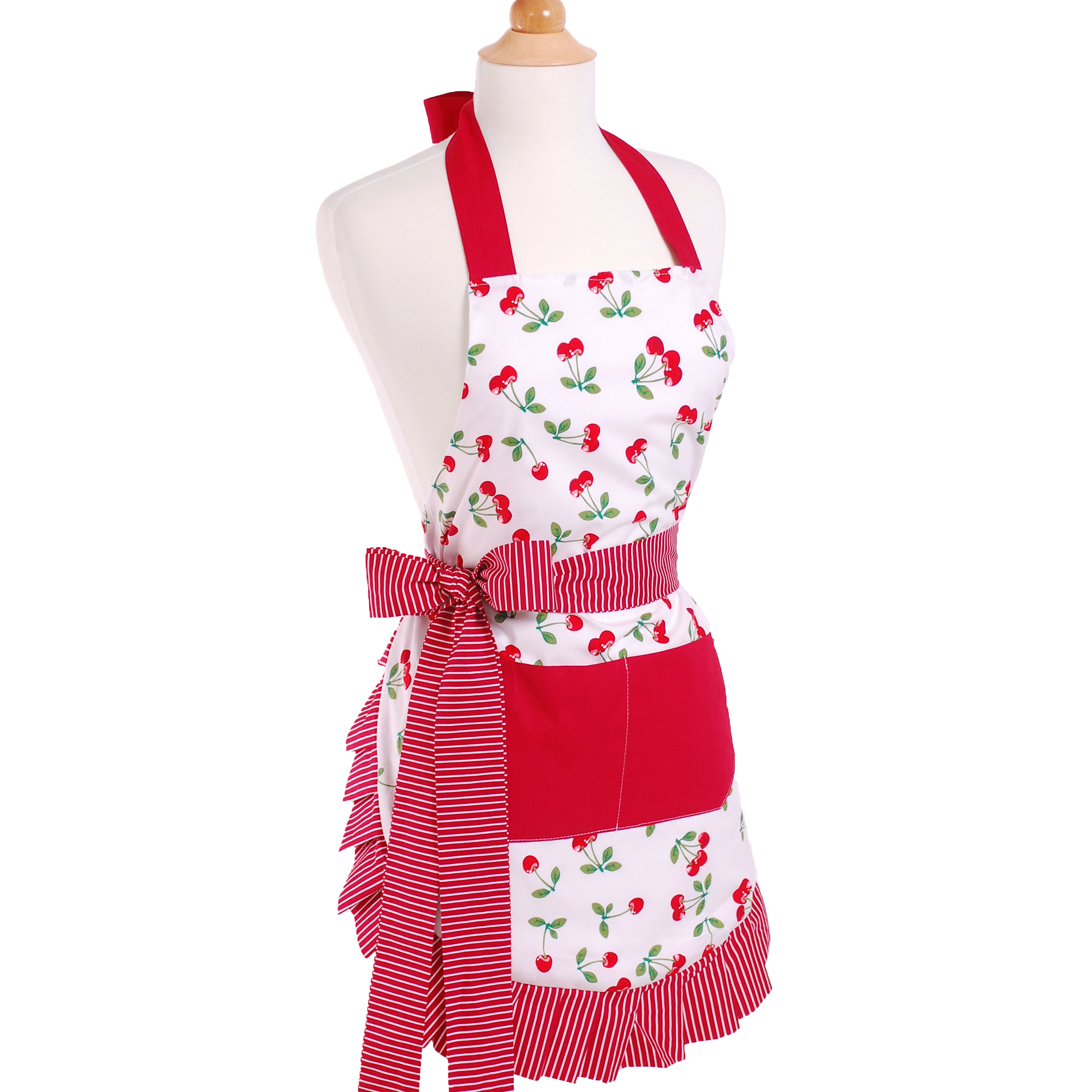 Flirty Aprons Women S Apron In Very Cherry And Reviews Wayfair