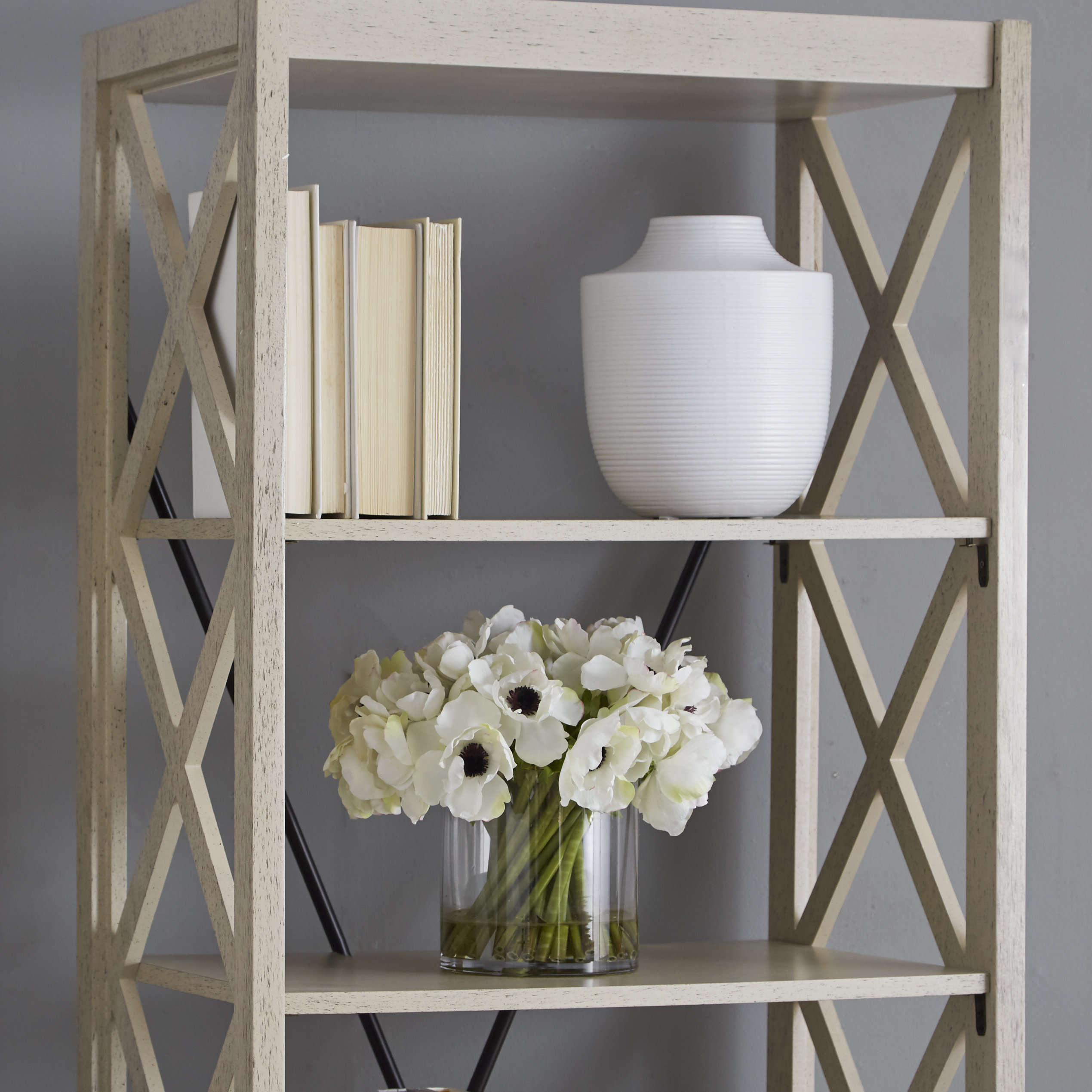 Crestview Brookline Tall 72" Etagere Bookcase & Reviews Wayfair
