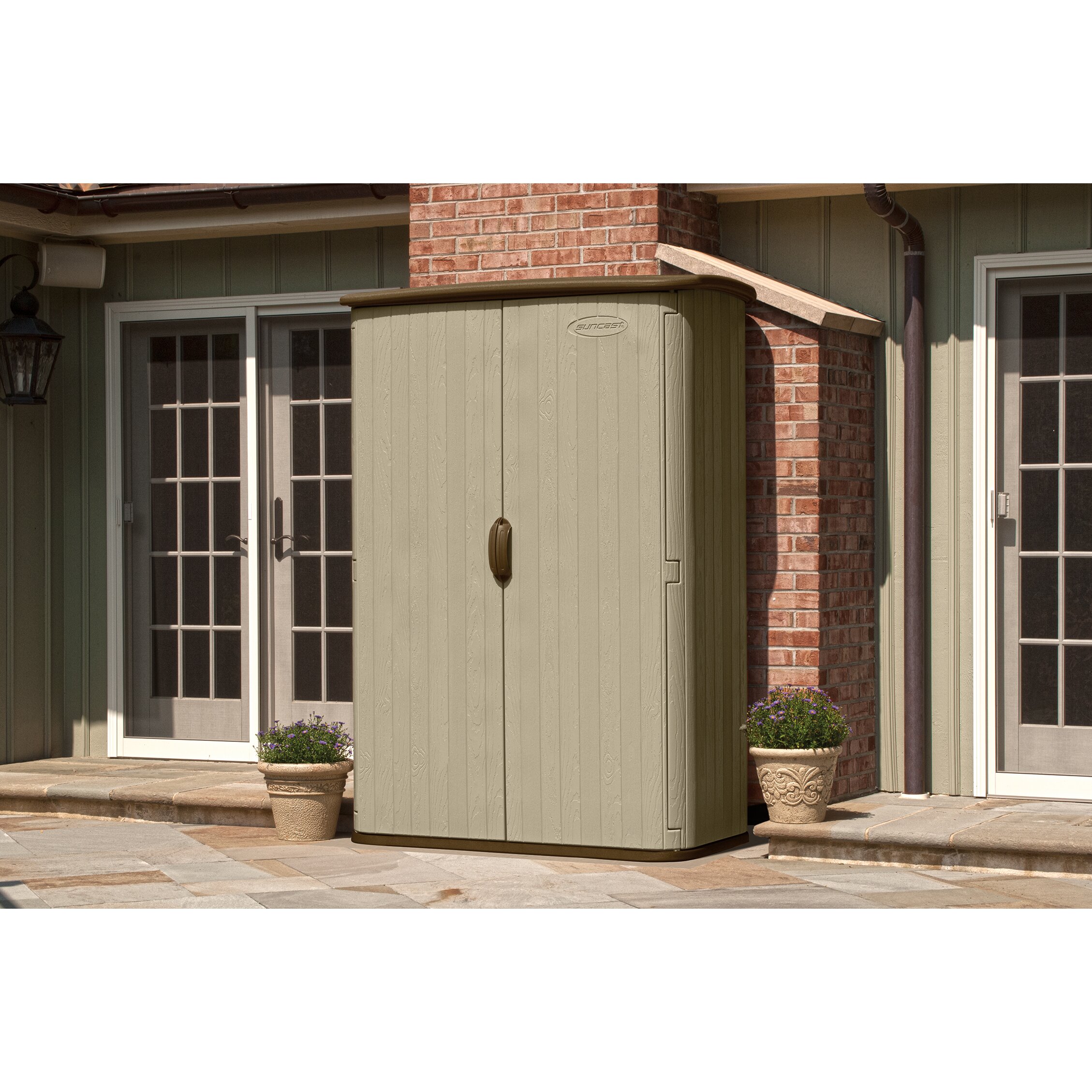 suncast 4.7 ft. w x 2.5 ft. d plastic tool shed & reviews