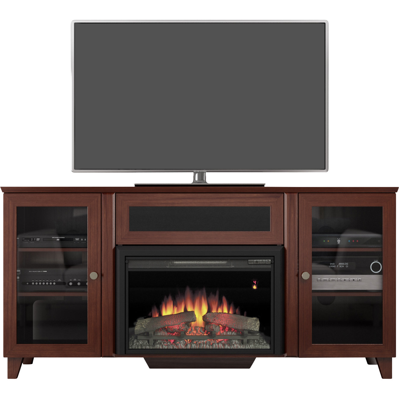 Stylish Electric Fireplace Tv Stand Goleador For