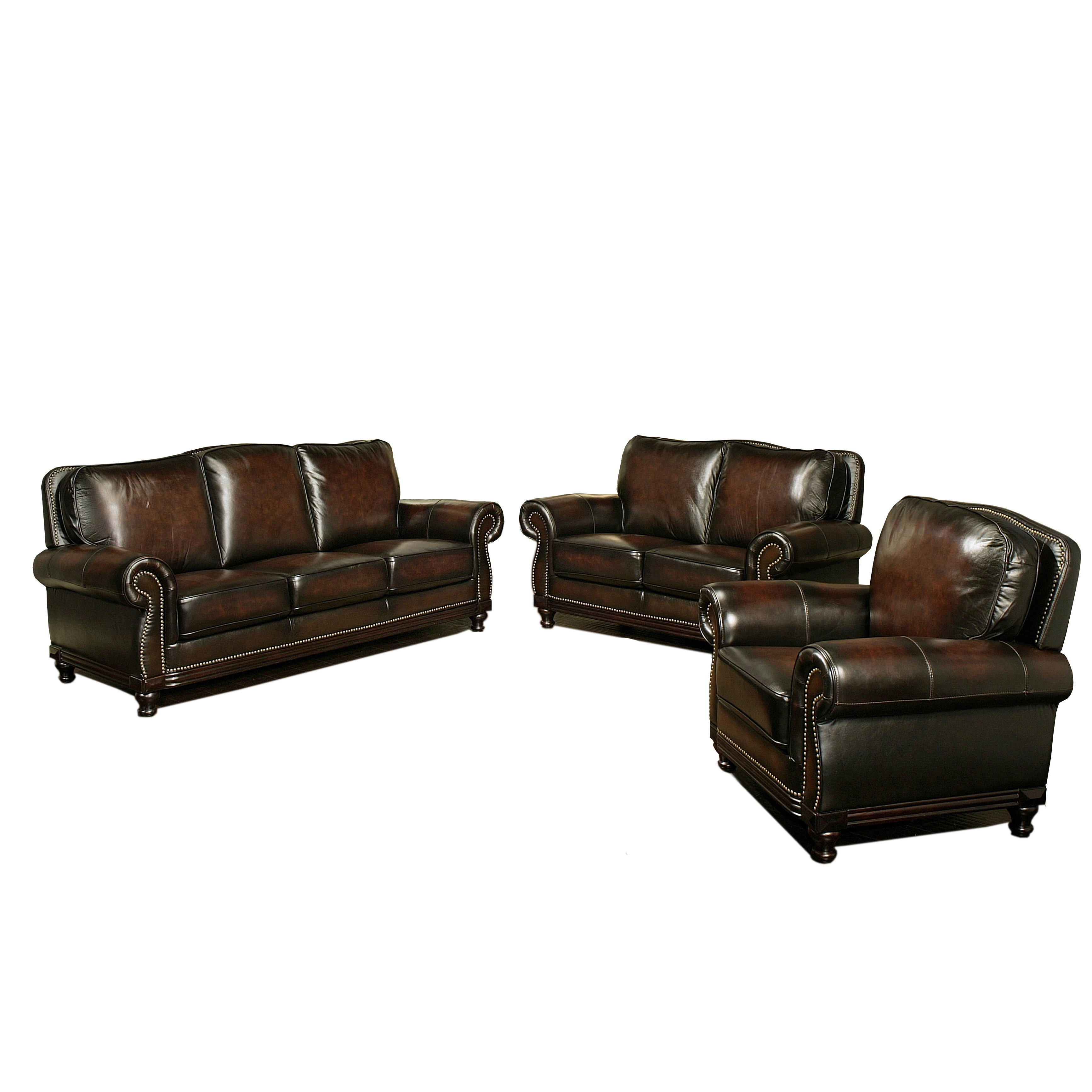 Abbyson Living Barclay Leather Sofa Wayfair