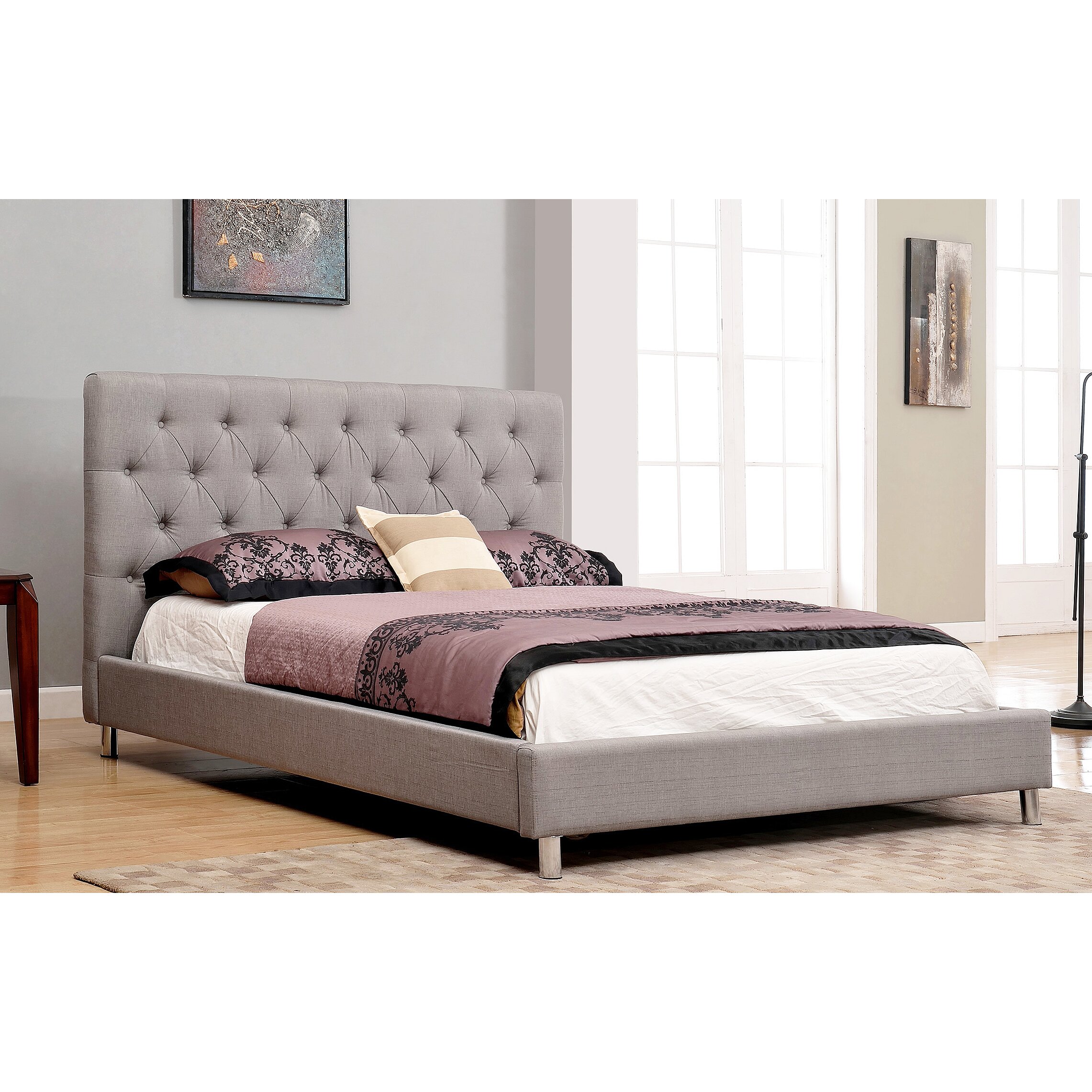 Abbyson Living Newport Upholstered Platform Bed & Reviews | Wayfair