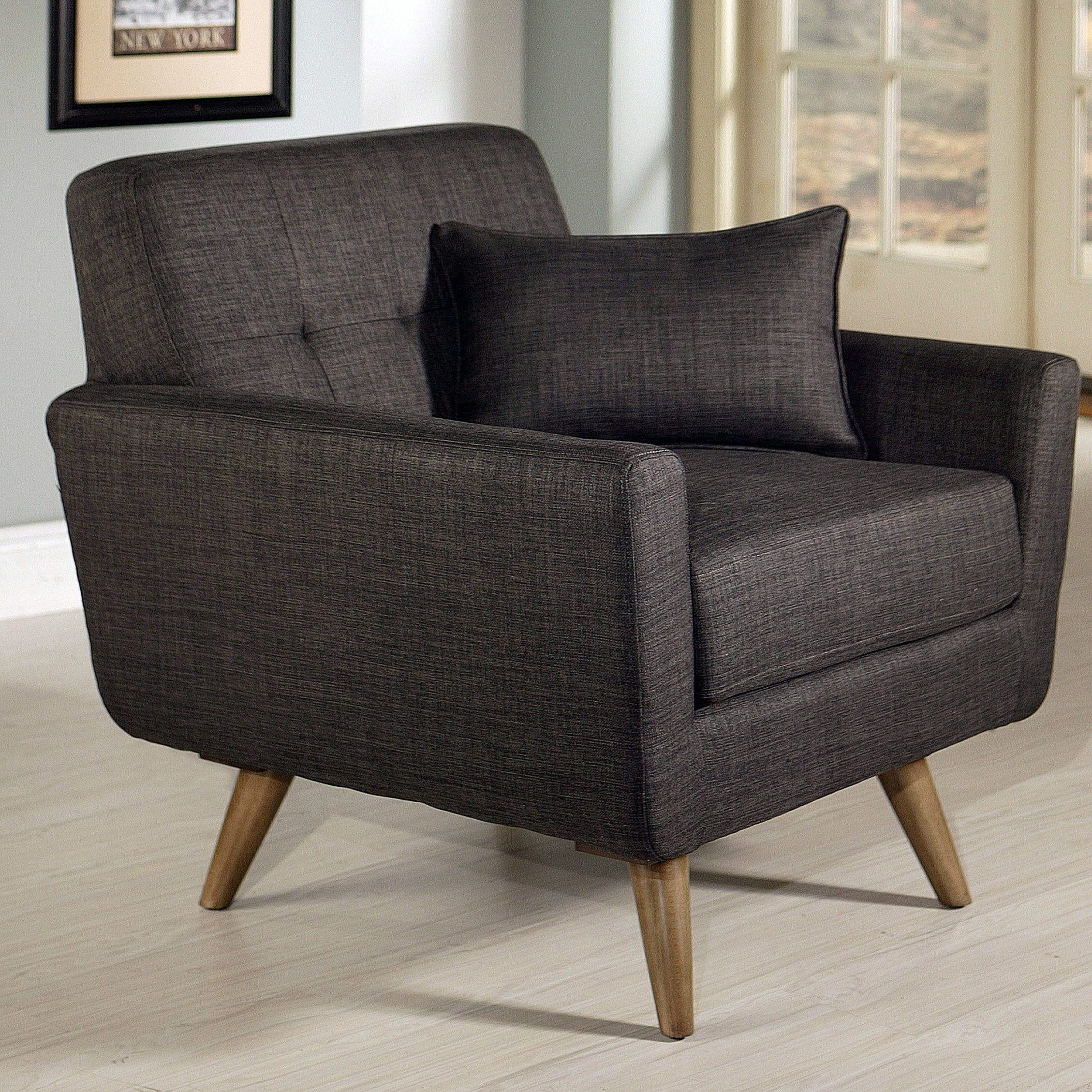 Abbyson Living Paisley Tufted Fabric Arm Chair & Reviews Wayfair