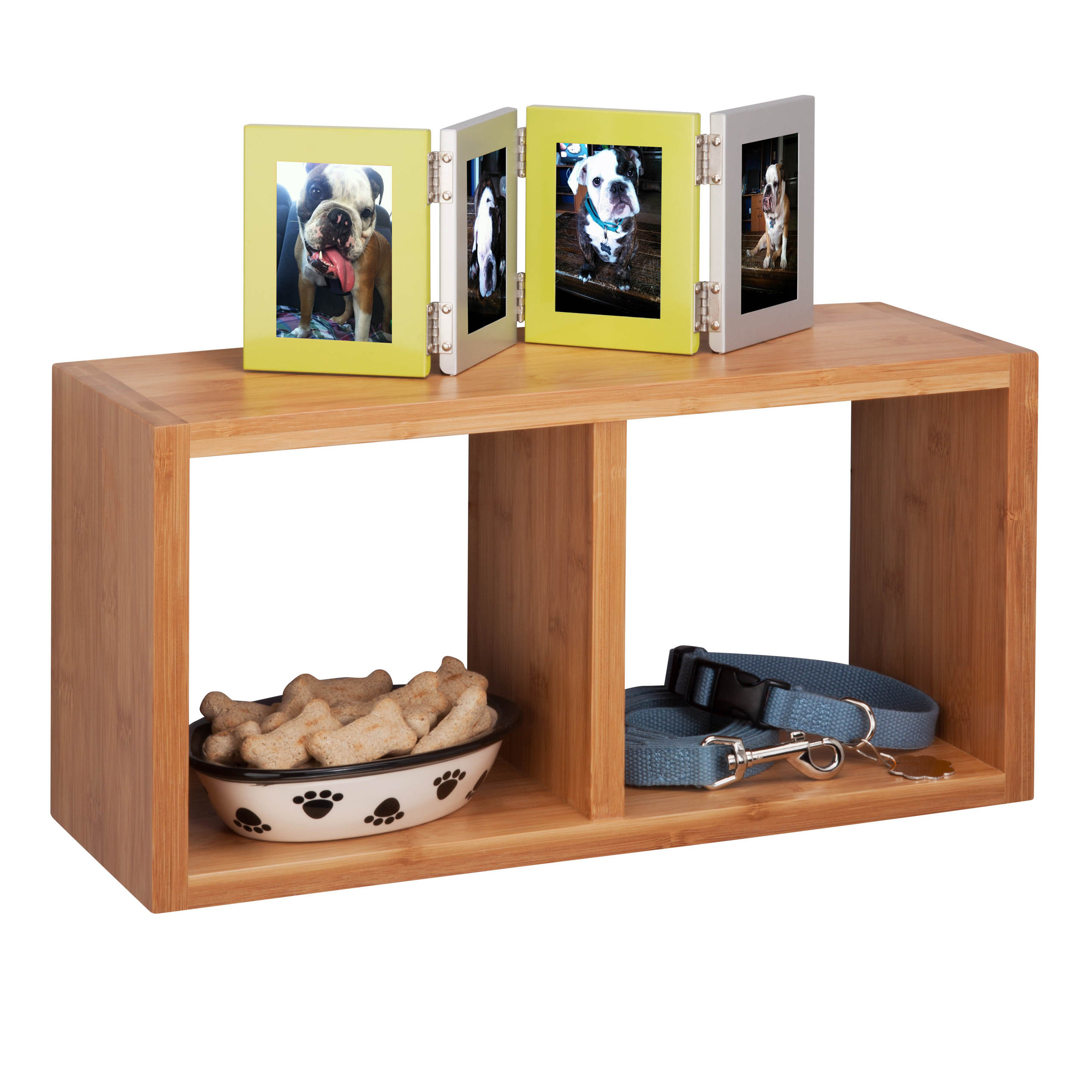 Honey Can Do Bamboo Double Wall Shelf Wayfair