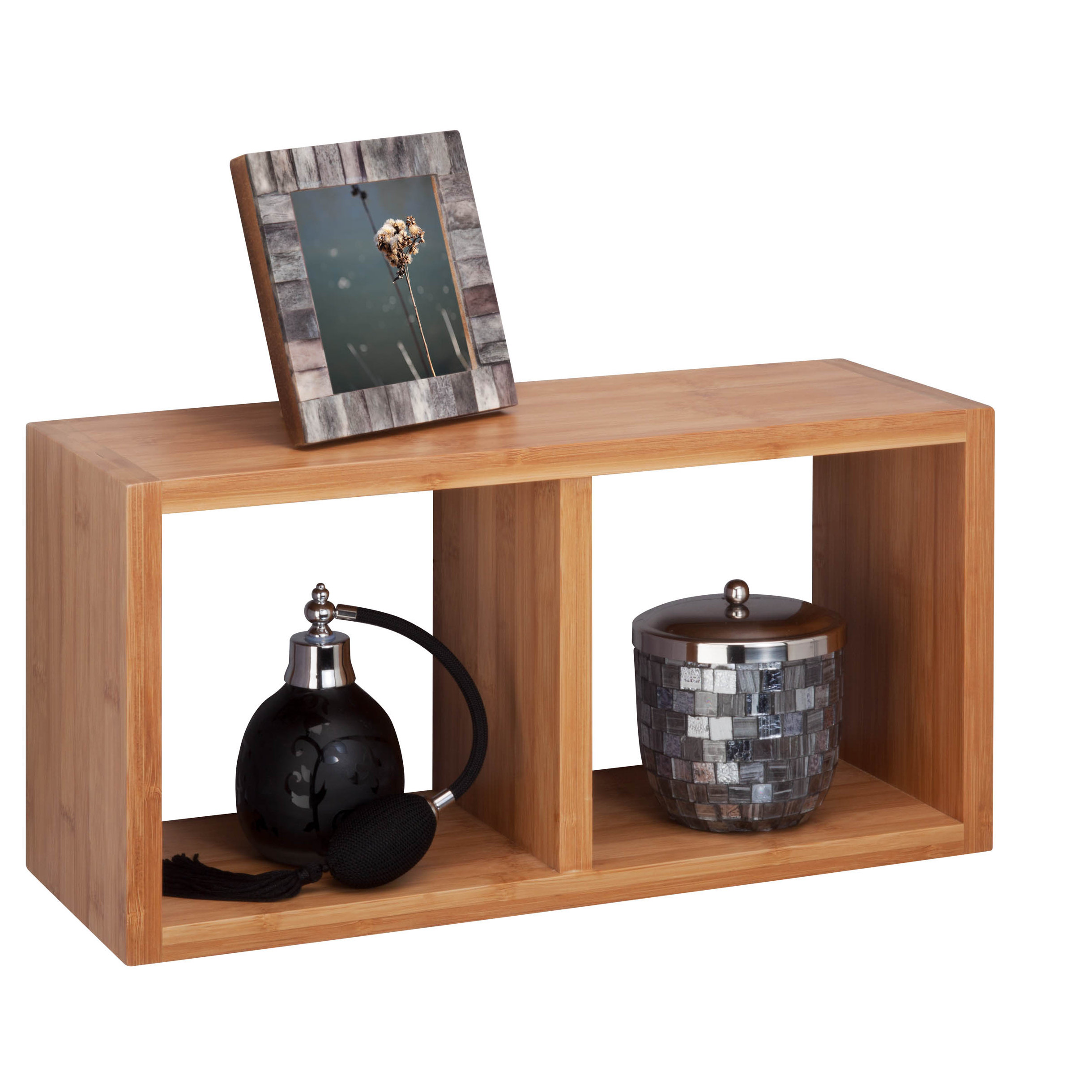 Honey Can Do Bamboo Double Wall Shelf Wayfair