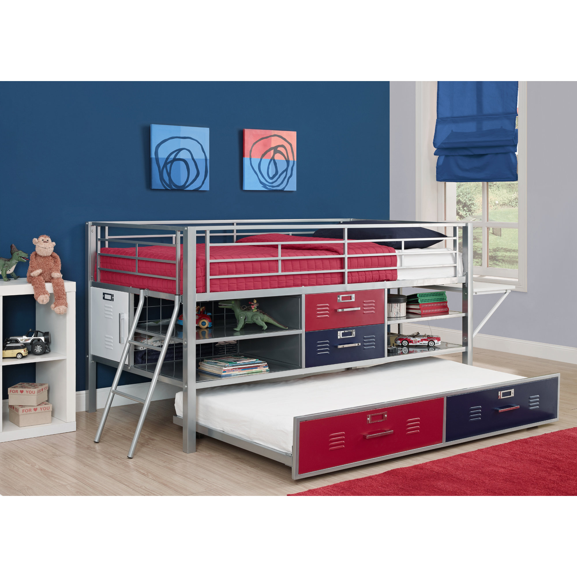 DHP Trundle for Junior Twin Locker Bed & Reviews Wayfair