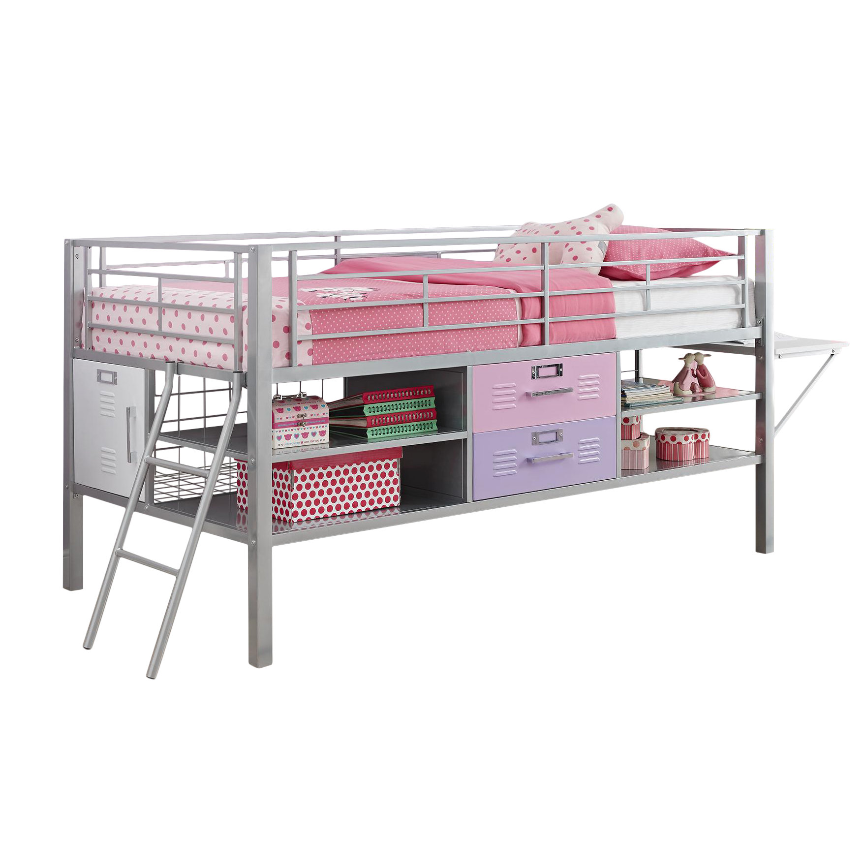 DHP Junior Twin Loft Bed with Storage & Reviews Wayfair