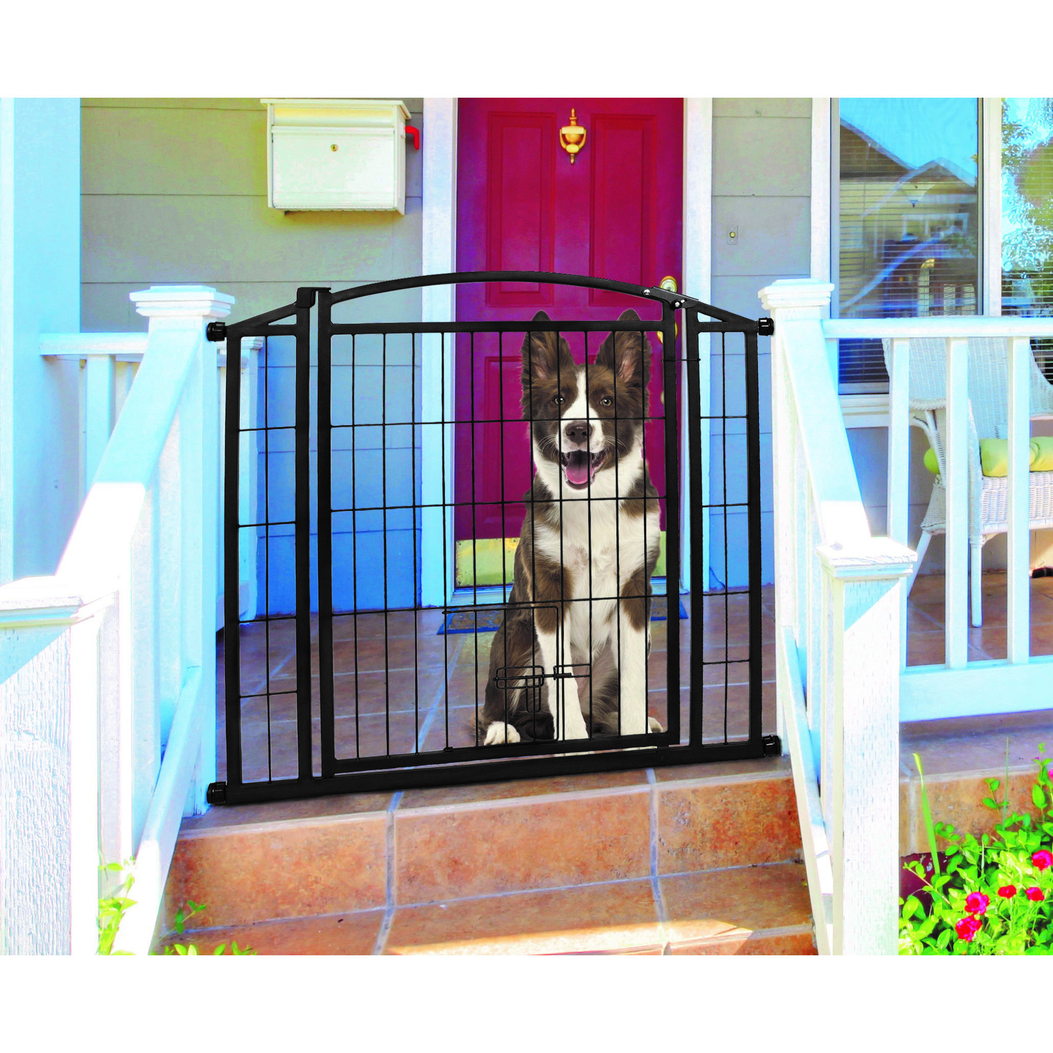 Carlson Pet Indoor/Outdoor WalkThrough Dog Gate Wayfair.ca
