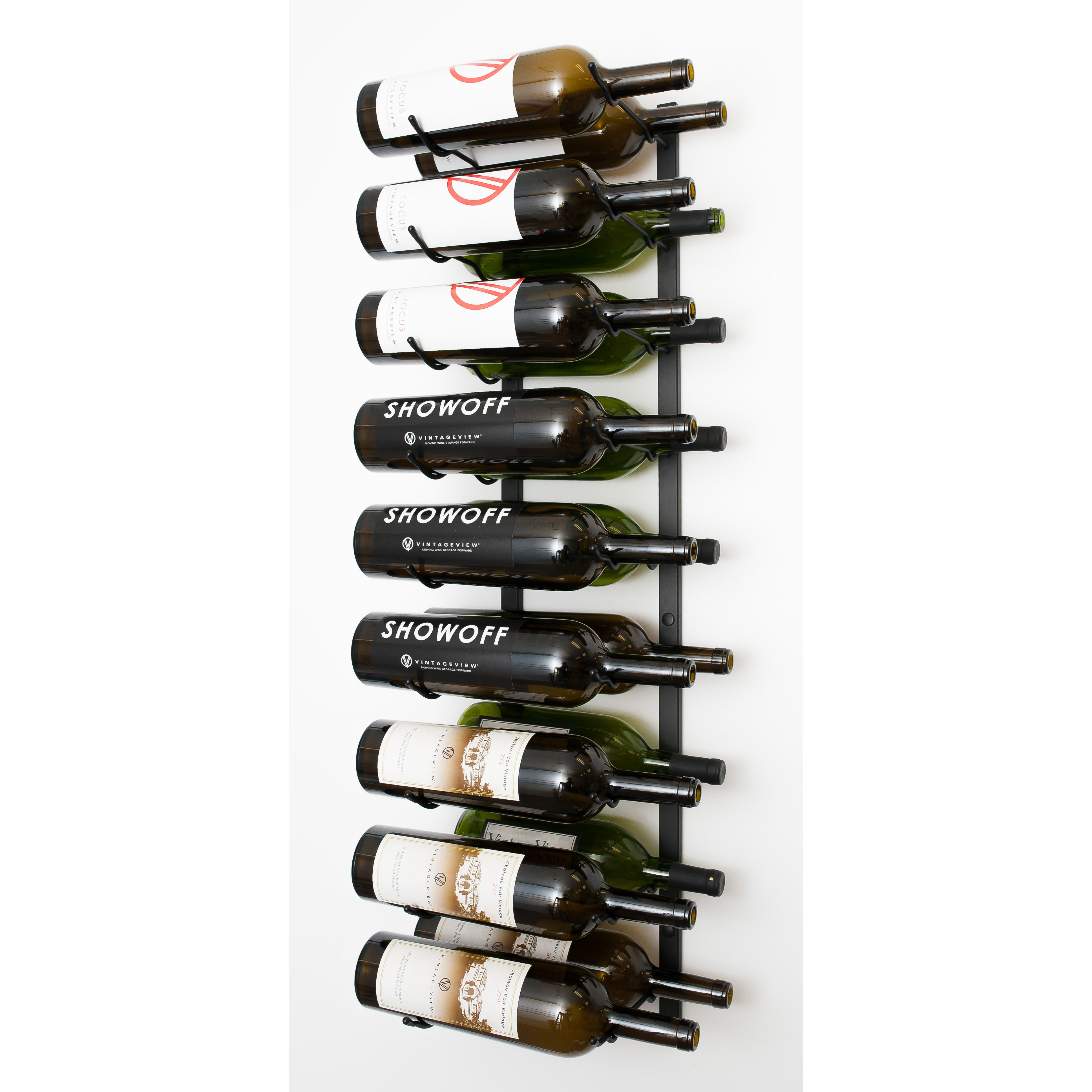 VintageView Magnum Series 18 Bottle Wall Mounted Wine Rack MAG2 X 