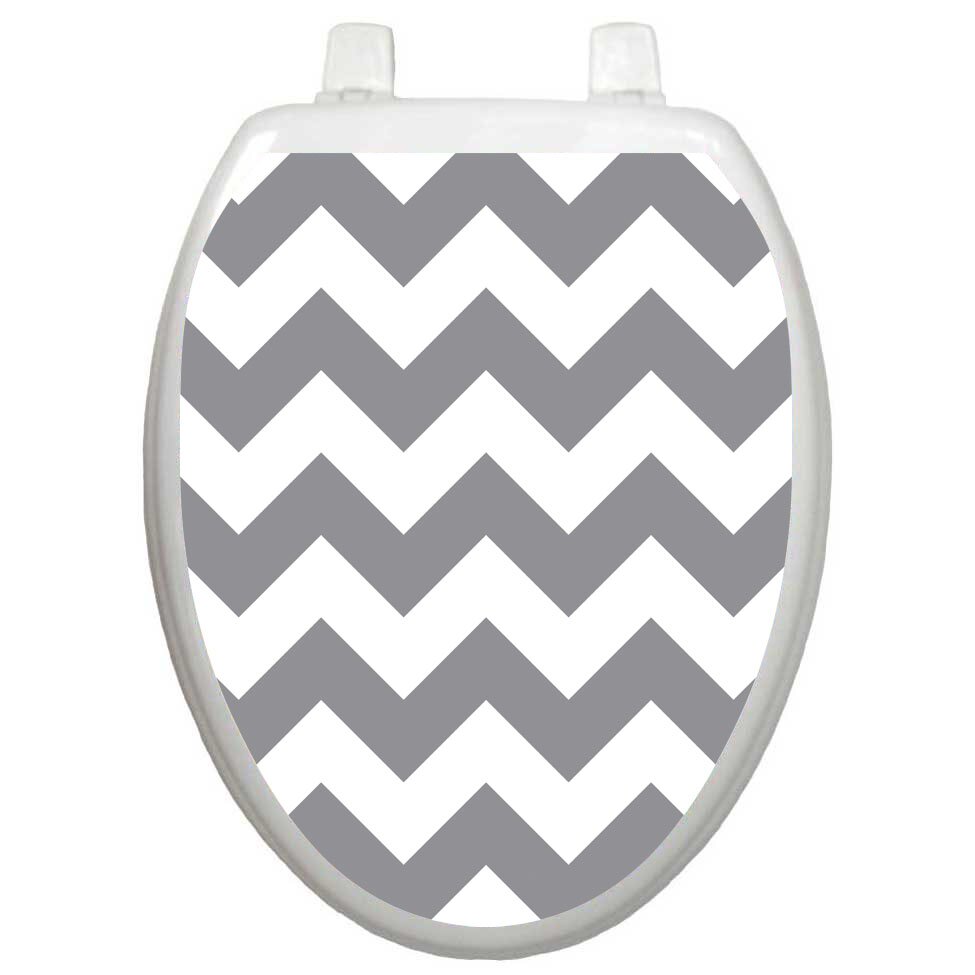 Toilet Tattoos Chevron Toilet Seat Decal & Reviews Wayfair