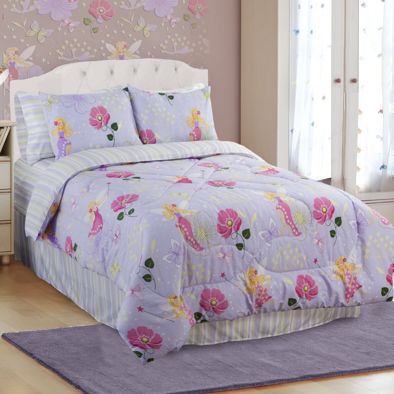 veratex glow in the dark fairy light comforter set veratex glow in the dark fairy light comforter set