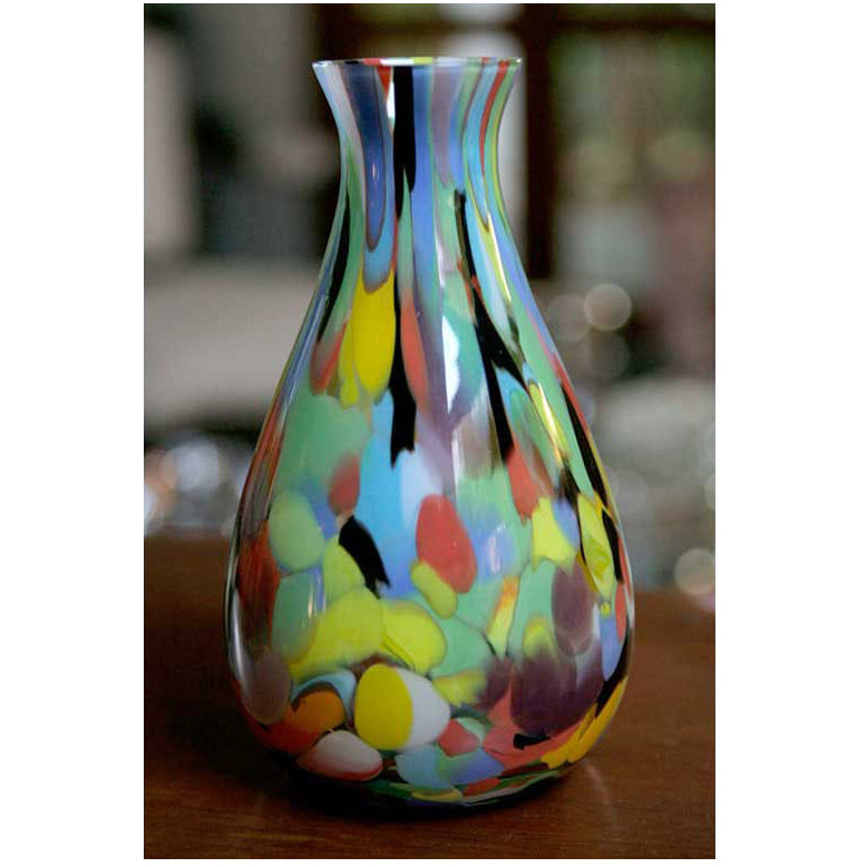 Novica Carnival Murano Hand Blown Vase & Reviews Wayfair