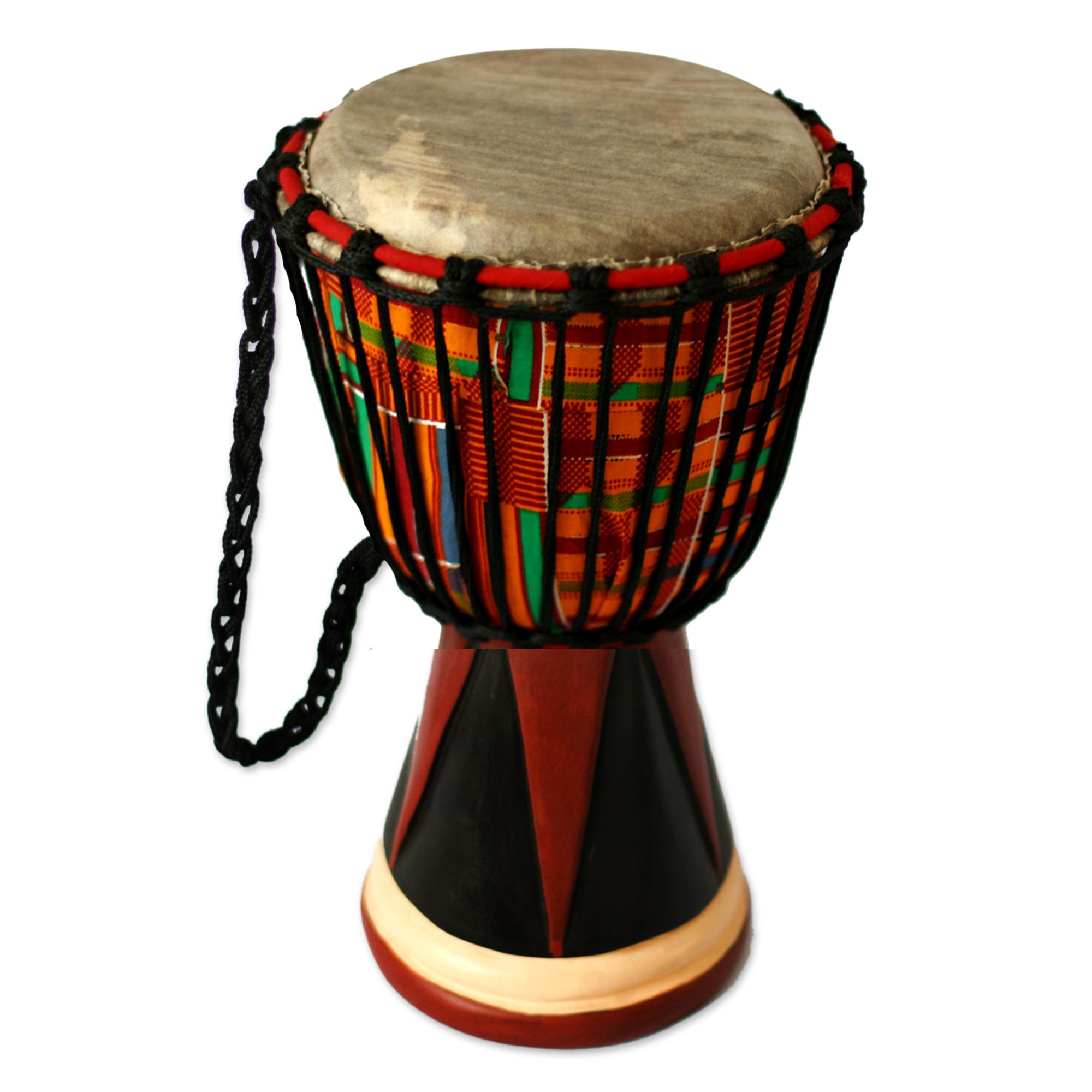 Novica Daniel Asante Decorative From The Past African Wood Djembe Drum ...