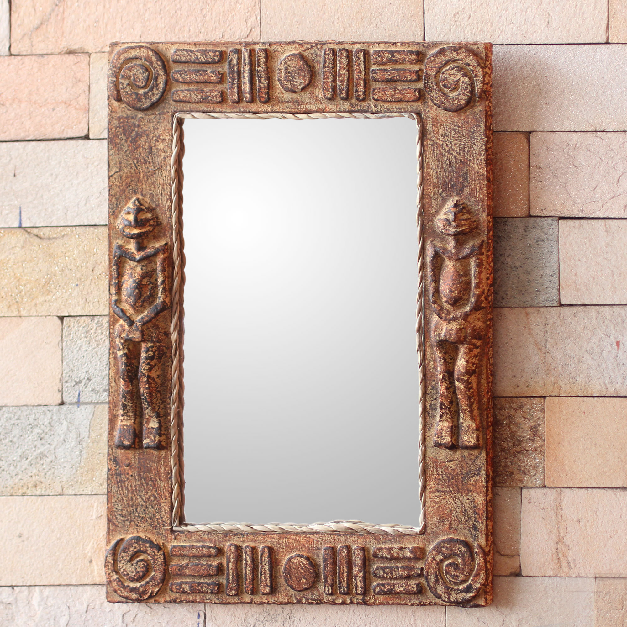Novica Worlasi Agbalenyo Handcrafted Rustic African Wall Mirror Wayfair
