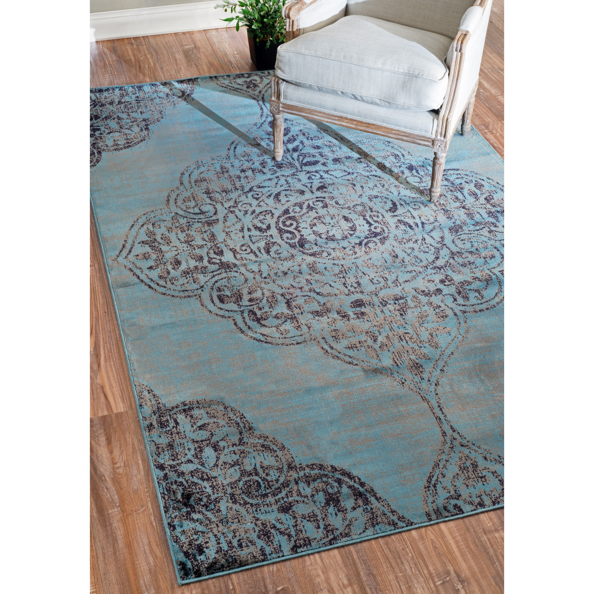 nuLOOM Velu Armanda Blue Vintage Area Rug & Reviews Wayfair