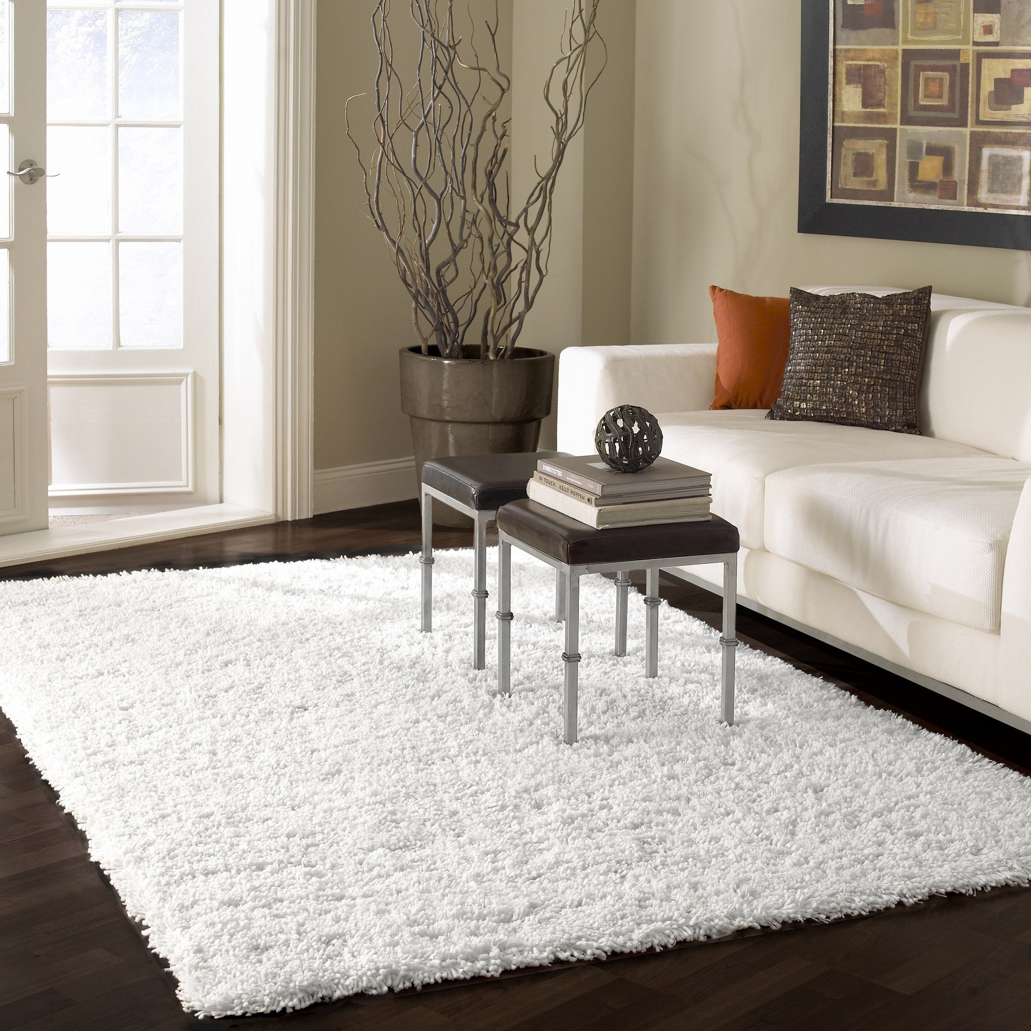 nuLOOM Serano Shag White Area Rug & Reviews Wayfair